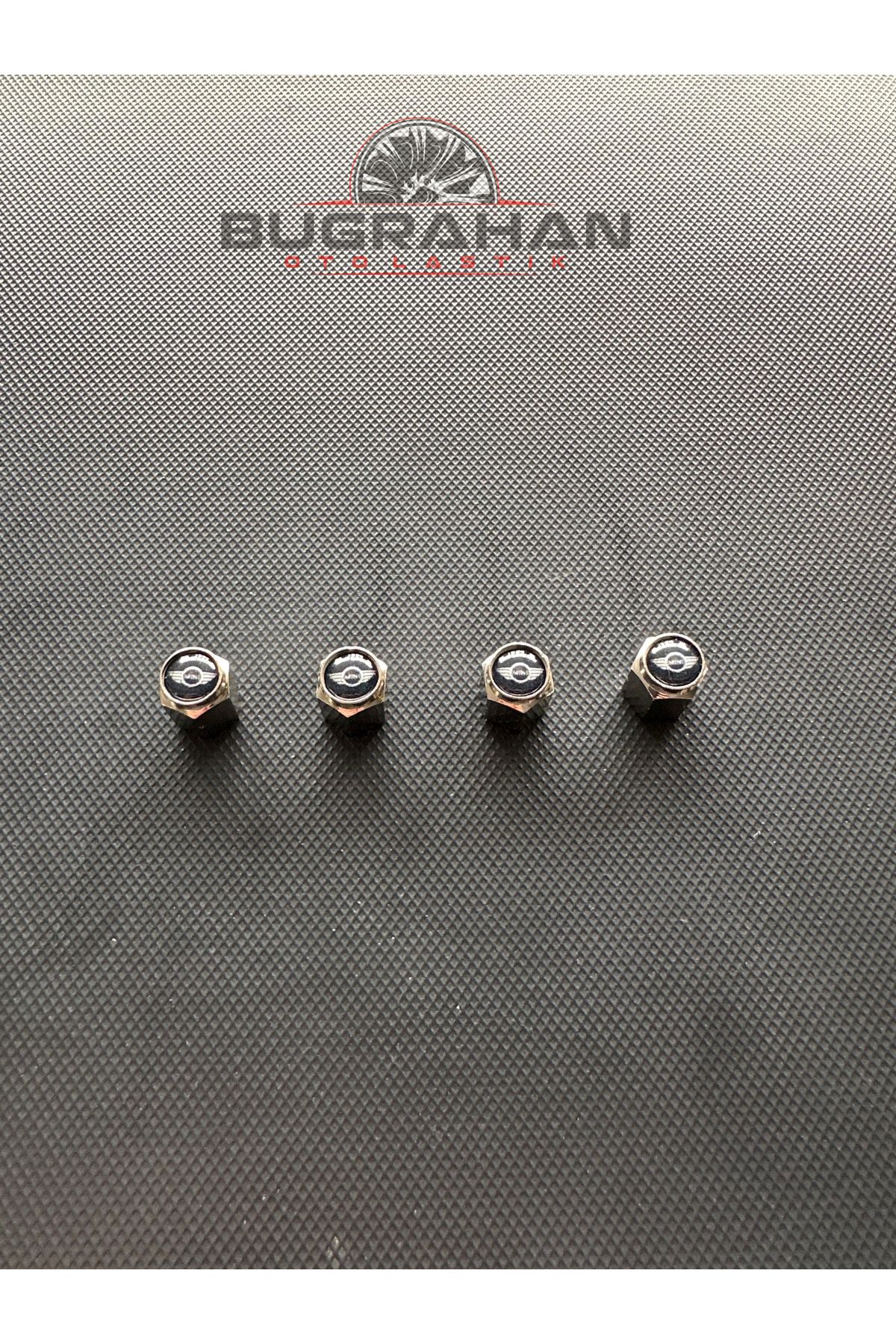 OEM Mini Cooper Logolu Sibop Kapağı Alüminyum Sibop Kapağı 4 Adet 3 Çeşit Sibop Kapağı Hediye!