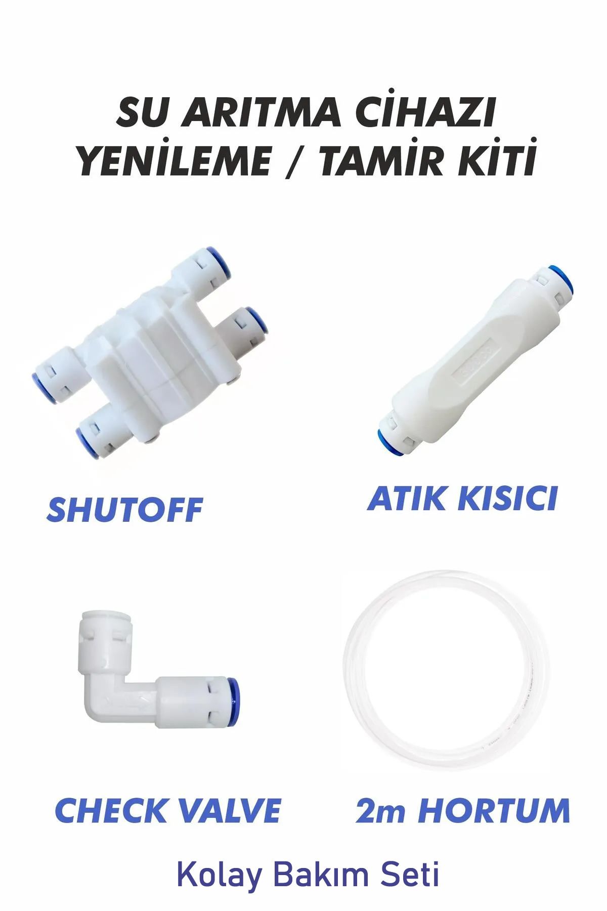 Filter Store Su Arıtma Cihazı Yenileme Tamir Kiti Shutoff Chekvalf Atık Kısıcı