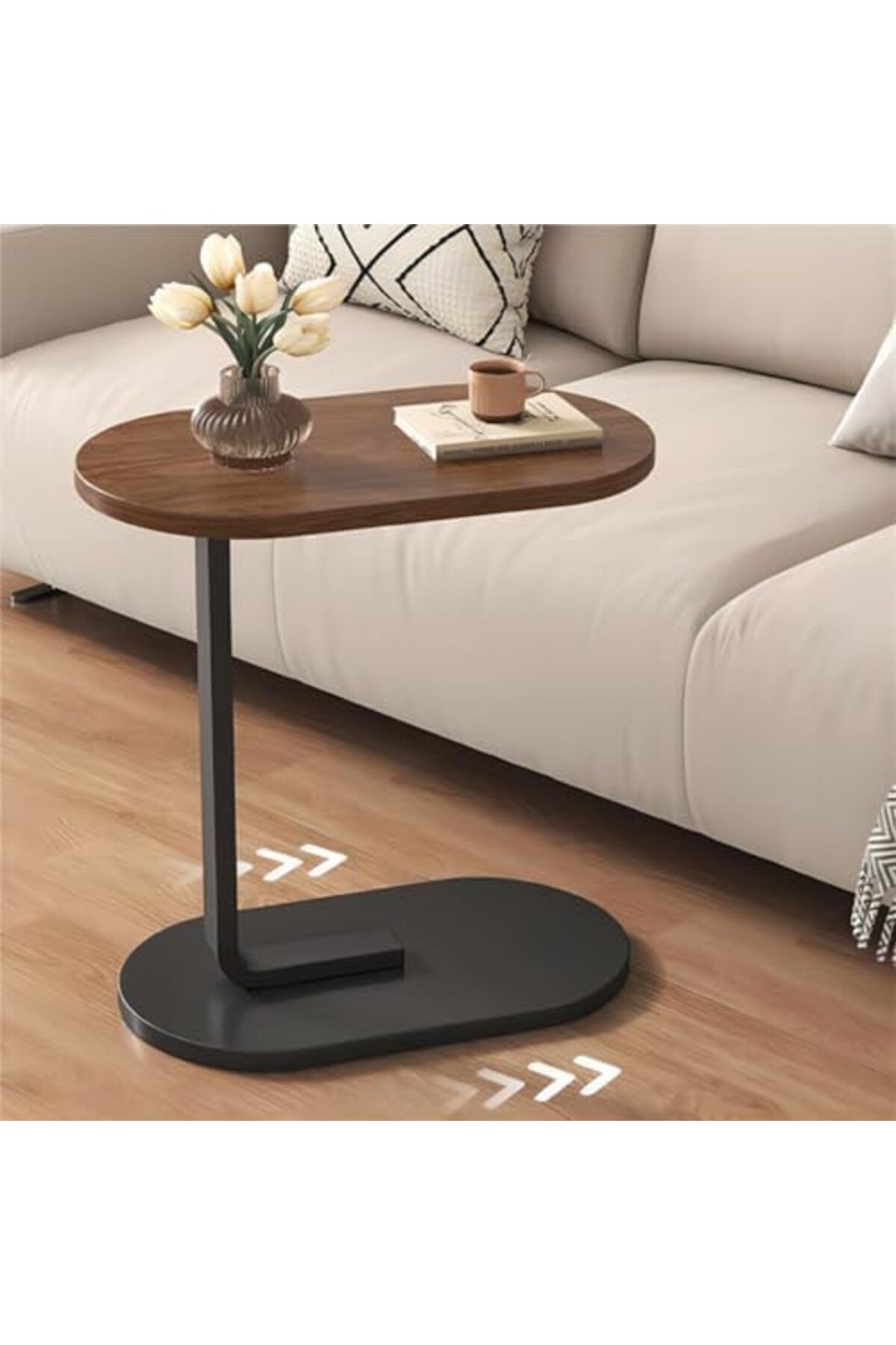 Vital-Home Side Tables for Small Spaces, Sofa Side Table Small Coffee Table Anti-Rust Waterproof, En 4