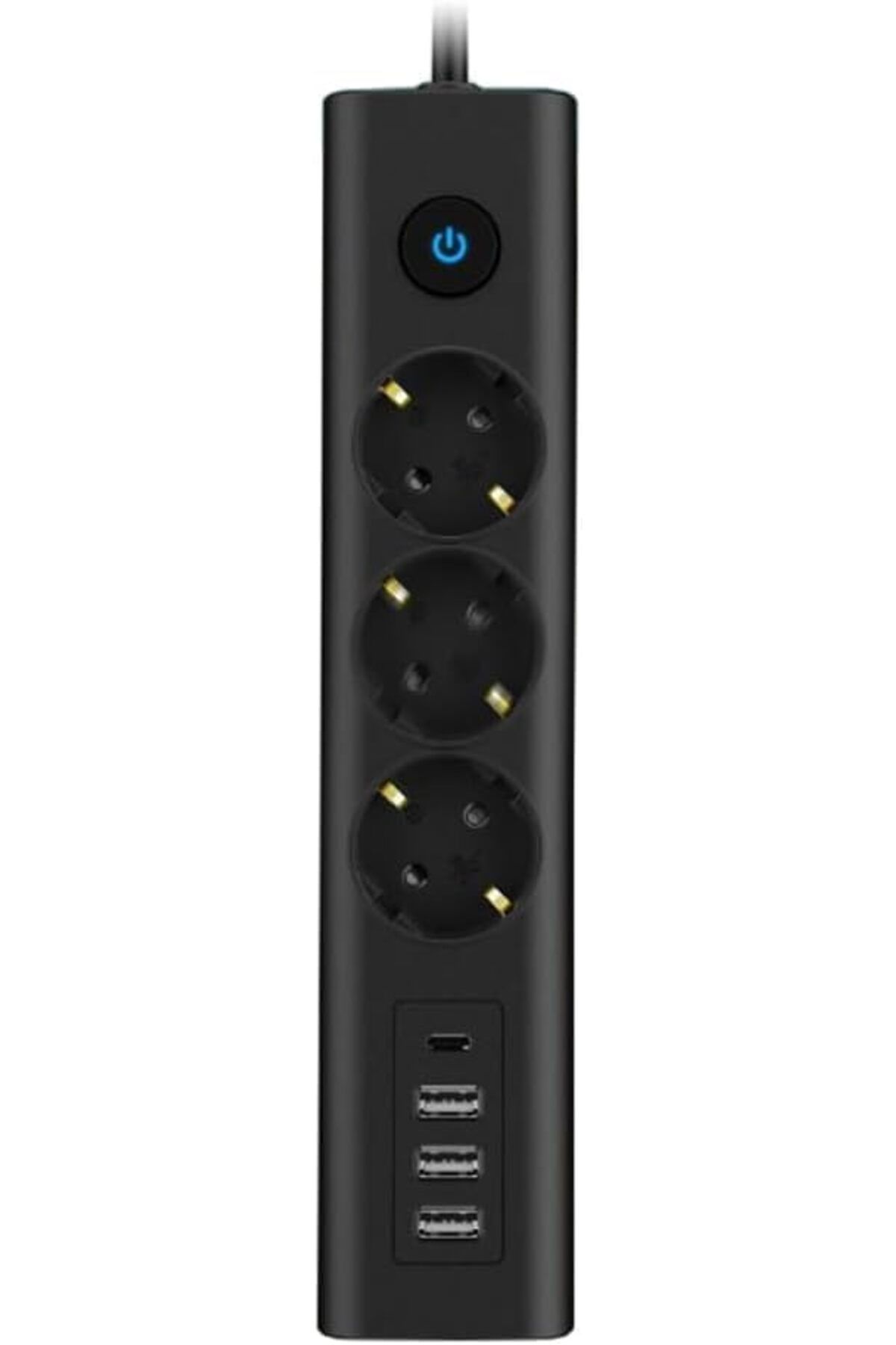 mazıdağı mazzıdağ Nesil Priz Type-C Port Girişli Akım Korumalı 3lü Priz, 3 Usb, 1 Type-C Giriş, Isıya