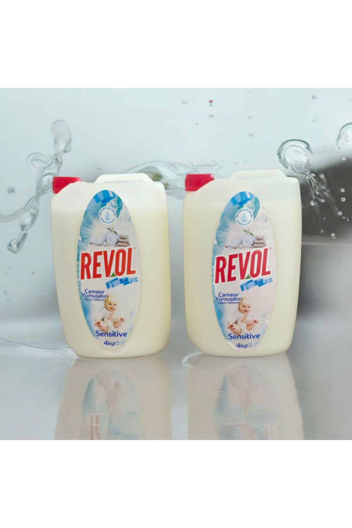 REVOL Çamaşır Yumuşatıcısı Sensitive 3800 Ml. 2'li Set