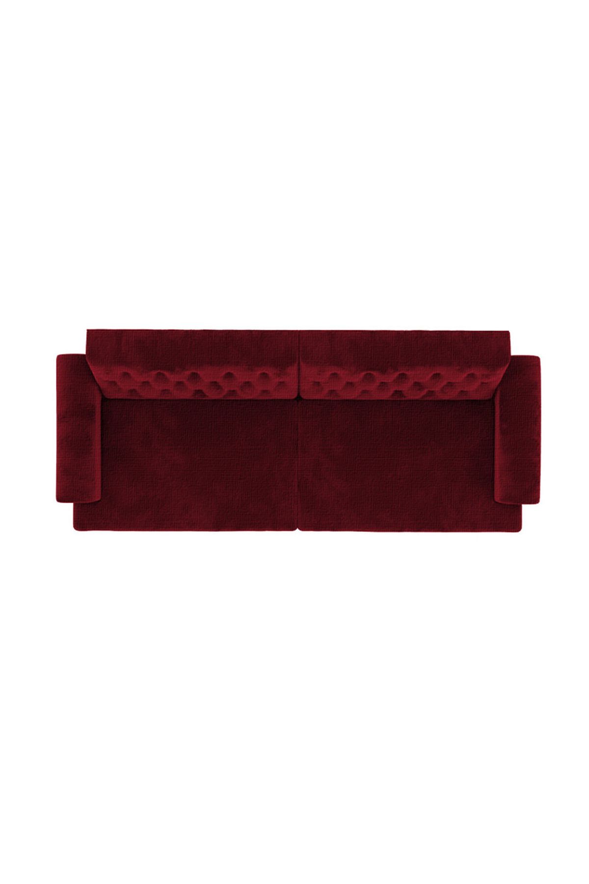 Lazy Vibes-Nova | 2 In 1 Sofabed Linen Upholstered - 212x84x82٫5 - Burgundy 5