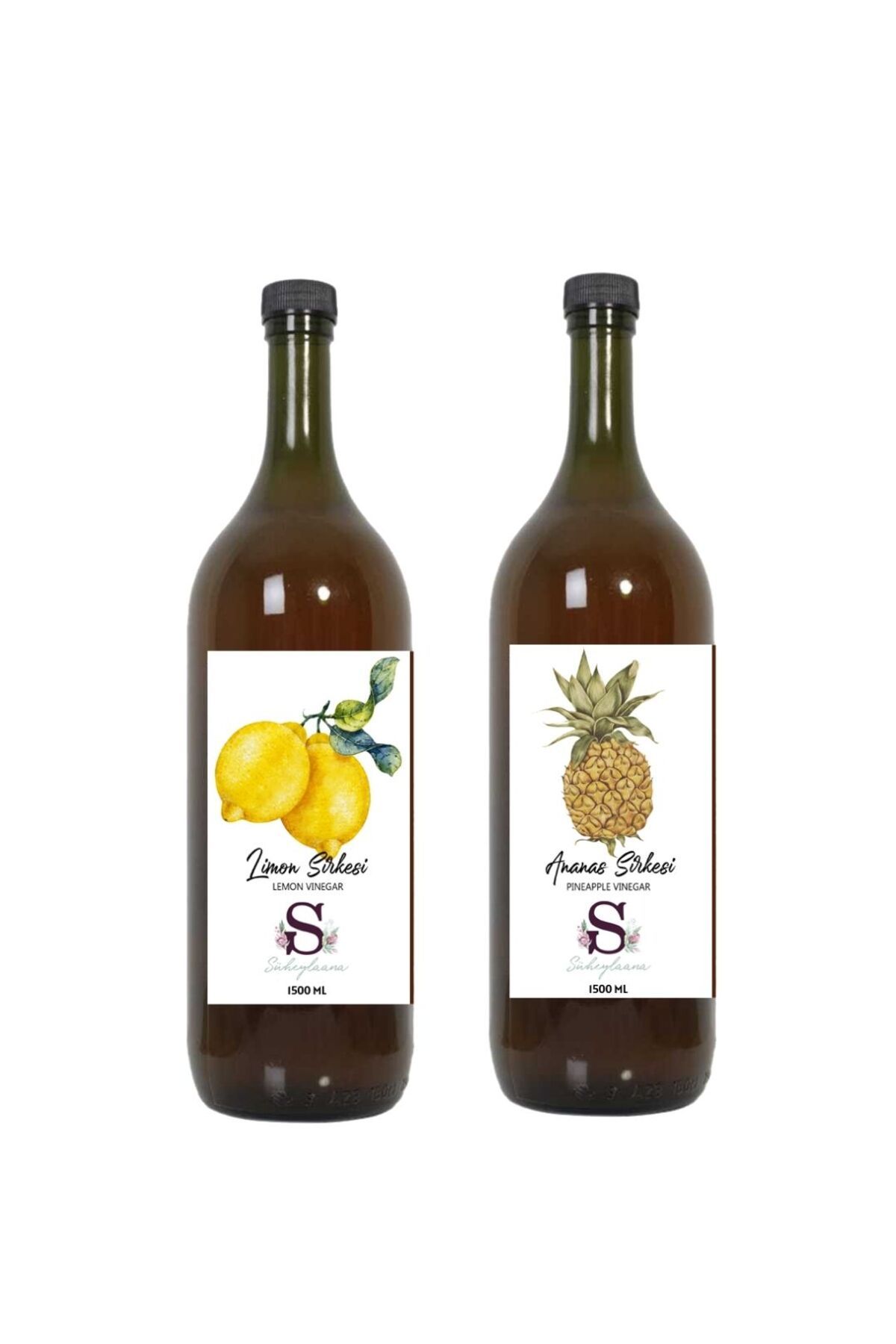 Süheylaana Doğal Limon Sirkesi 1500 Ml - Doğal Ananas Sirkesi 1500 Ml