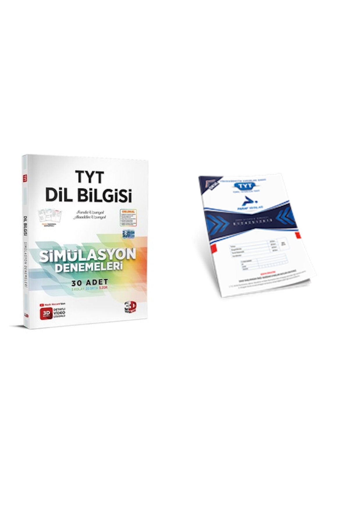 3D Yayınları TYT 3D Simülasyon DİL BİLGİSİ Denemeleri ( DENEME HEDİYE)