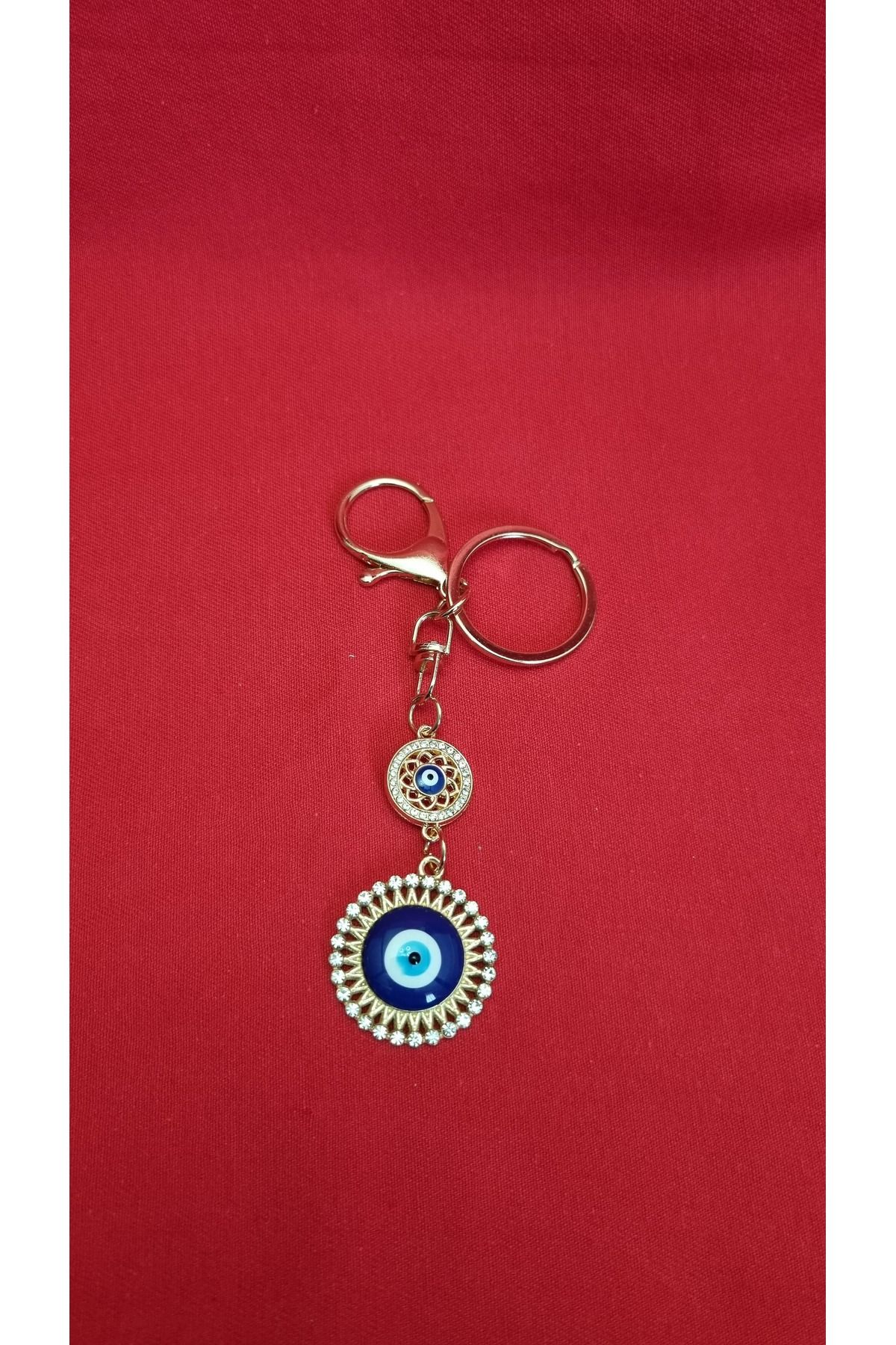 Land of Souvenir Nazar Boncuklu Metal Anahtarlık