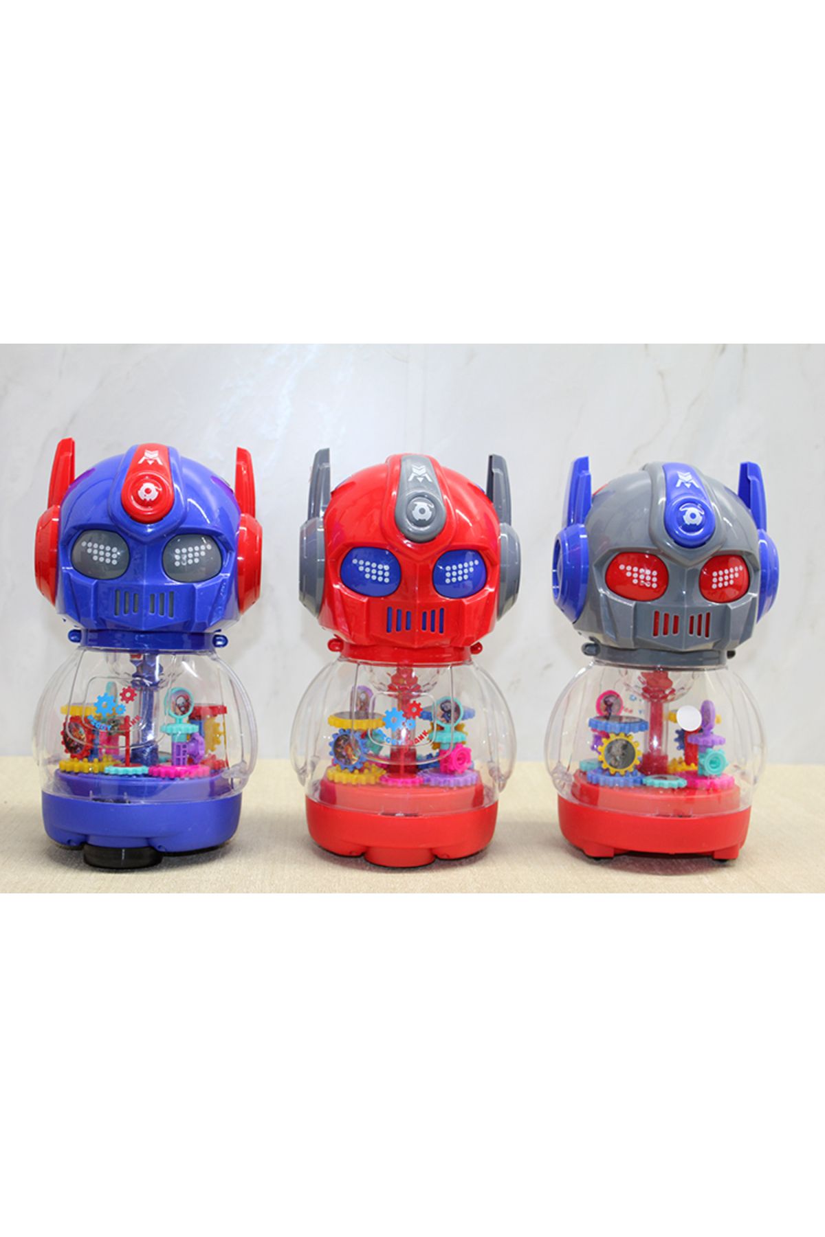 Homelya Dans Eden Işıklı Robot Kumbara