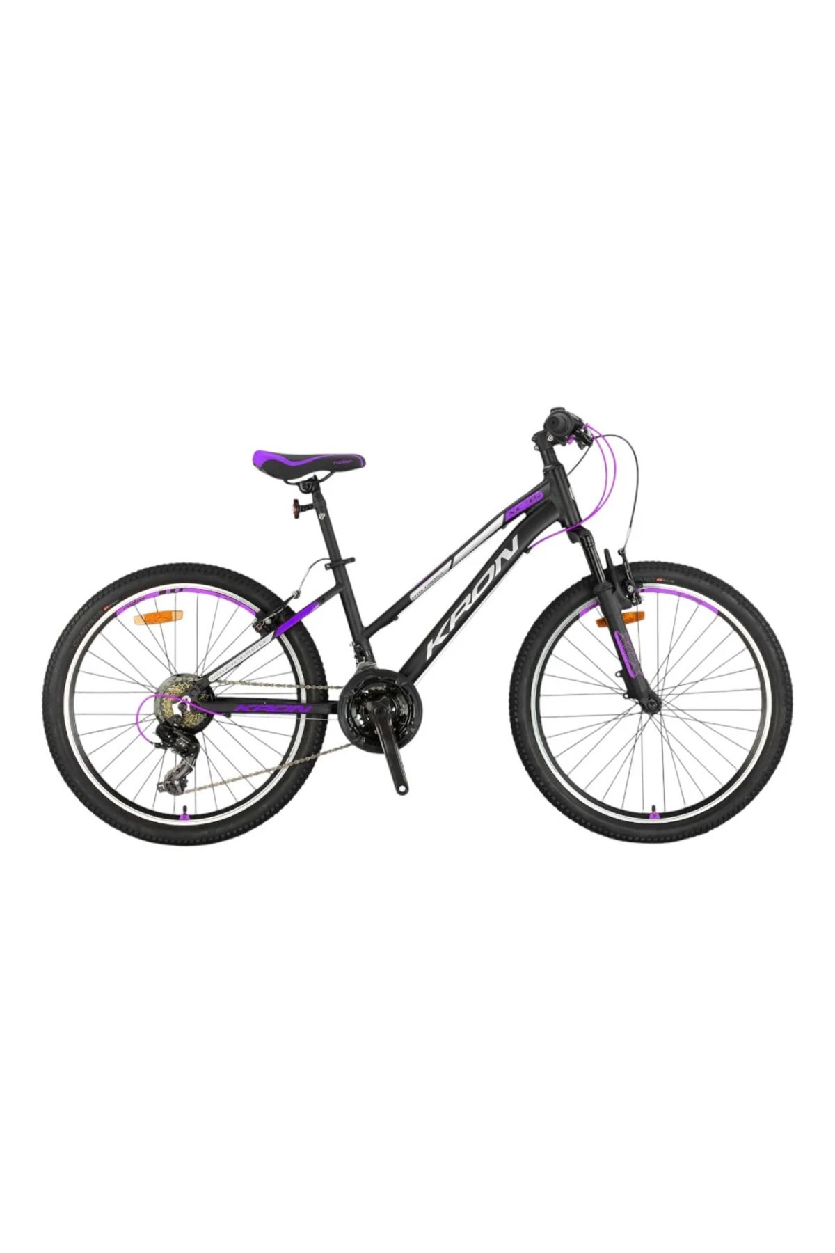 Kron XC 75 - 24'' MTB Lady - 13' -21 Vites - V.B - Mat Siyah-Gri/Mor #KRN25-040