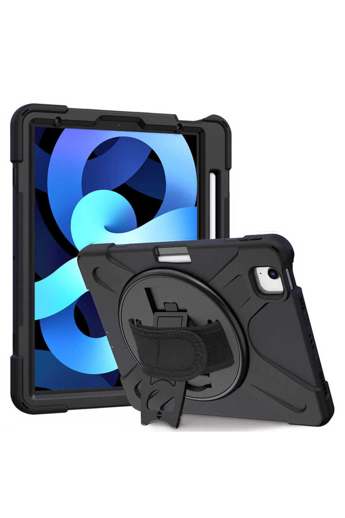 Uzaklarda Arama iPad Air 10.9 2020 (4.Nesil) UZRM Defender Tablet Silikon - Siyah