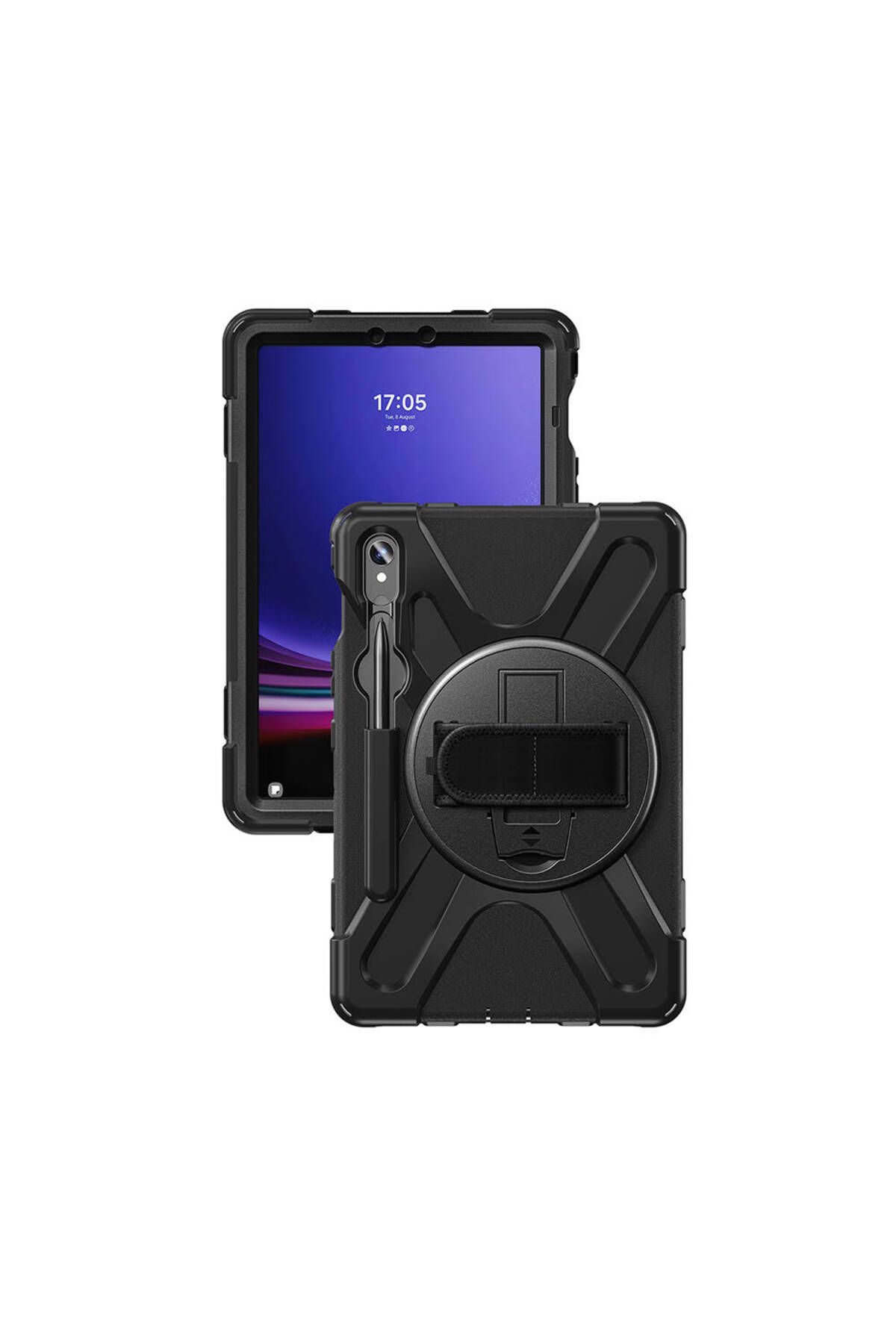 Uzaklarda Arama Galaxy Tab S9 FE UZRM Defender Tablet Silikon - Siyah