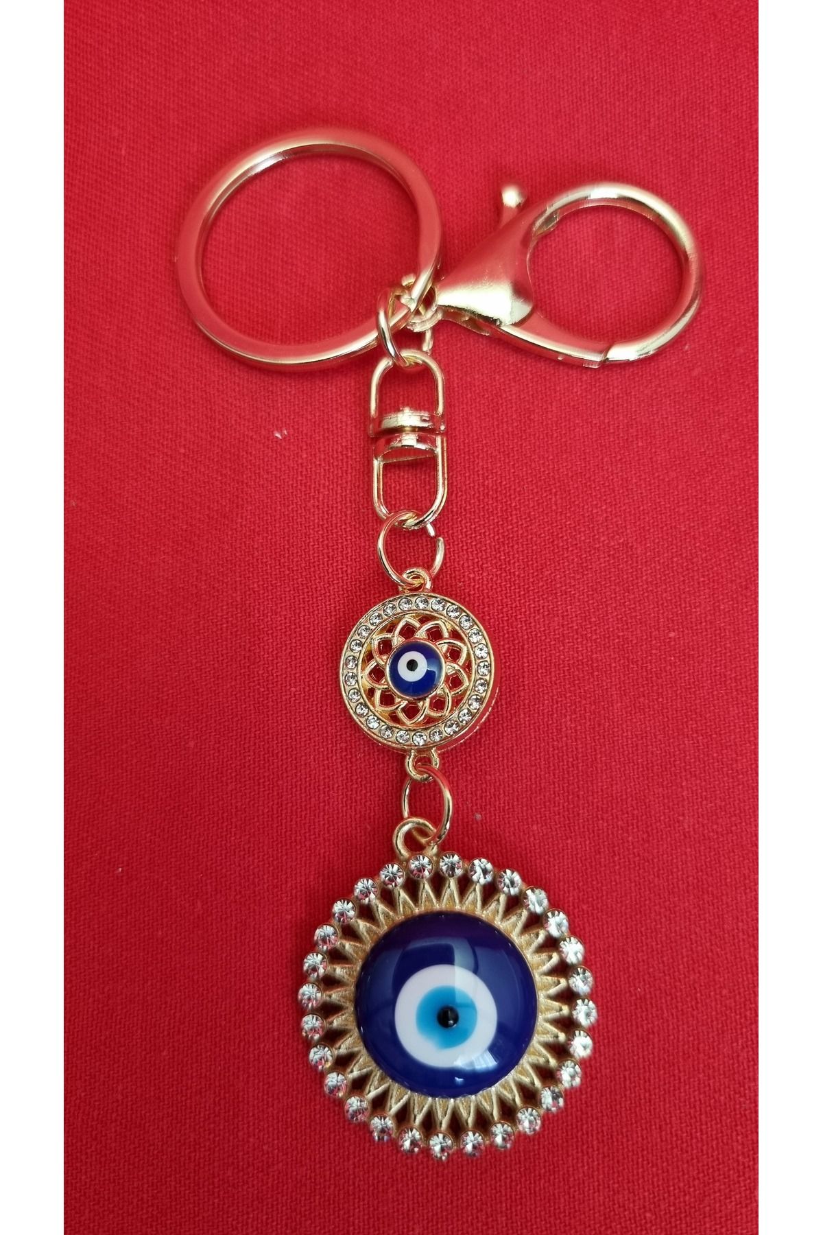 Land of Souvenir Nazar Boncuklu Metal Anahtarlık