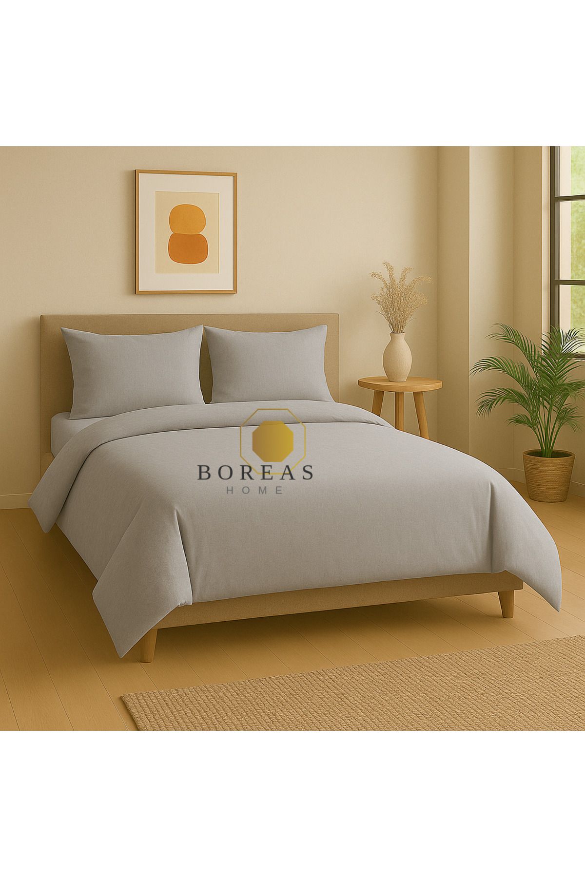 Boreas Home SOFT Lastikli Çarşaflı Çift Kişilik Nevresim Takımı