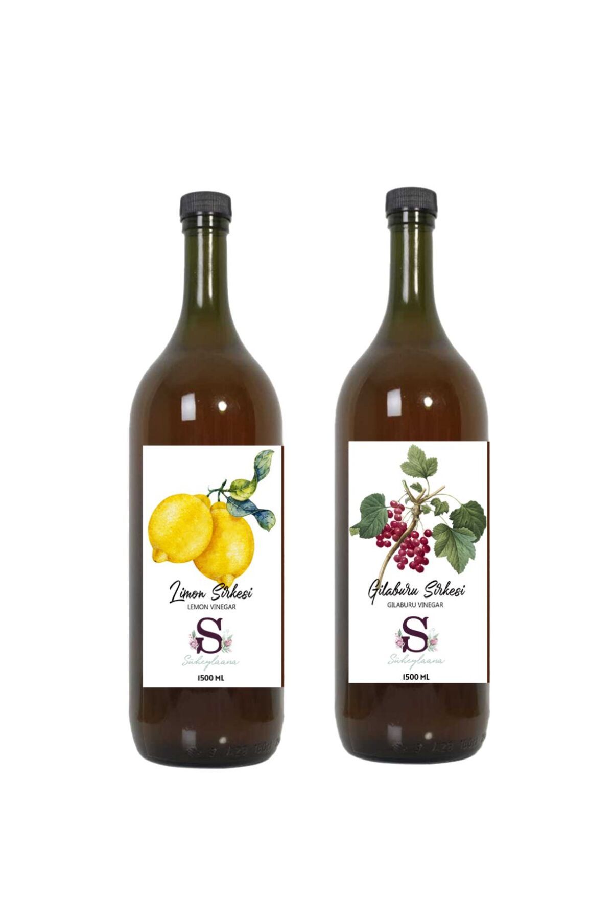 Süheylaana Doğal Limon Sirkesi 1500 Ml - Doğal Gilaburu Sirkesi 1500 Ml