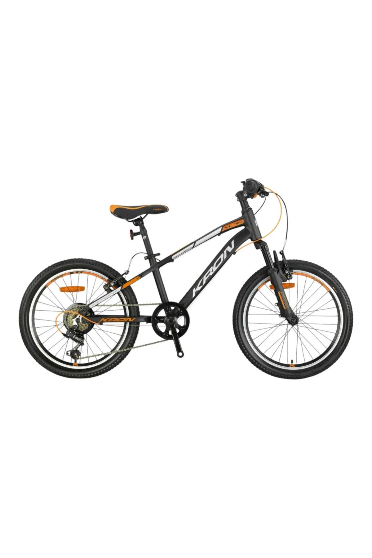 Kron XC 75 - 20'' MTB - 11' - 7 Vites - V.B - Mat Siyah-Gri/Neon Turuncu #KRN25-029
