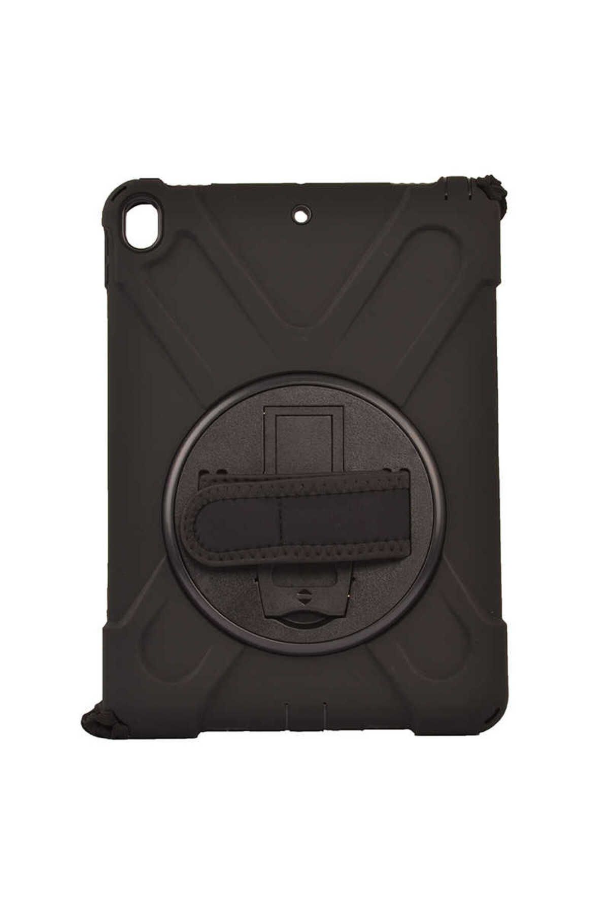 Uzaklarda Arama iPad Pro 10.5 (7.Nesil) - Uyumlu Uyumlu UZRM Defender Tablet Silikon-Siyah