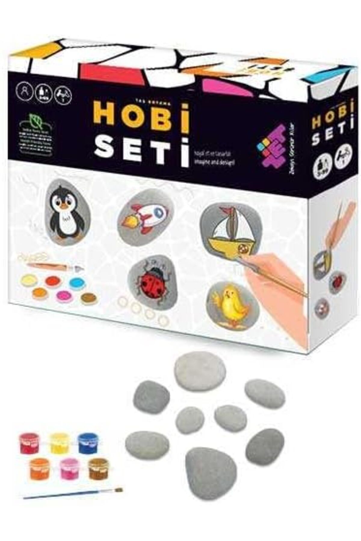 DERİK Simurg Zeka HOBİ SETİ TAŞ BOYAMA Riee 1094518