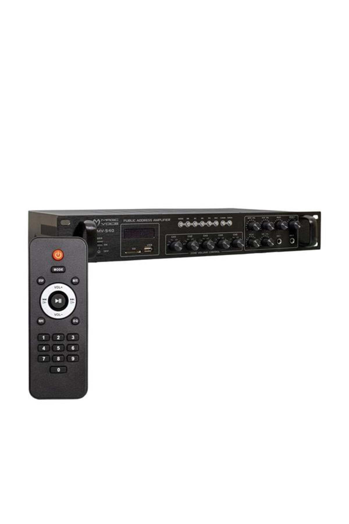 robotrend Magicvoice Mv-540 100 Watt Usb-sd-bluetooth 2 Mikrofon Girişli 5 Bölgeli Hat Trafolu Anfi