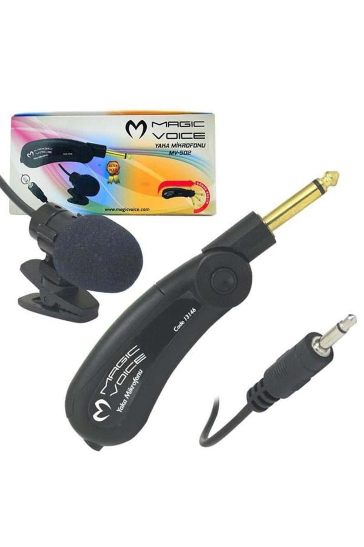 robotrend Magicvoice Mv-502 Gold Kablolu Yaka Mikrofonu