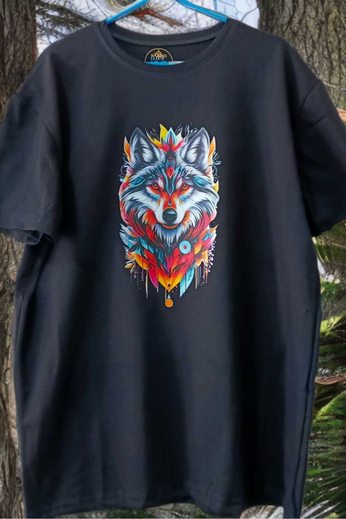 Ervo Reklam Kurt başlı baskılı resimli T-shirt