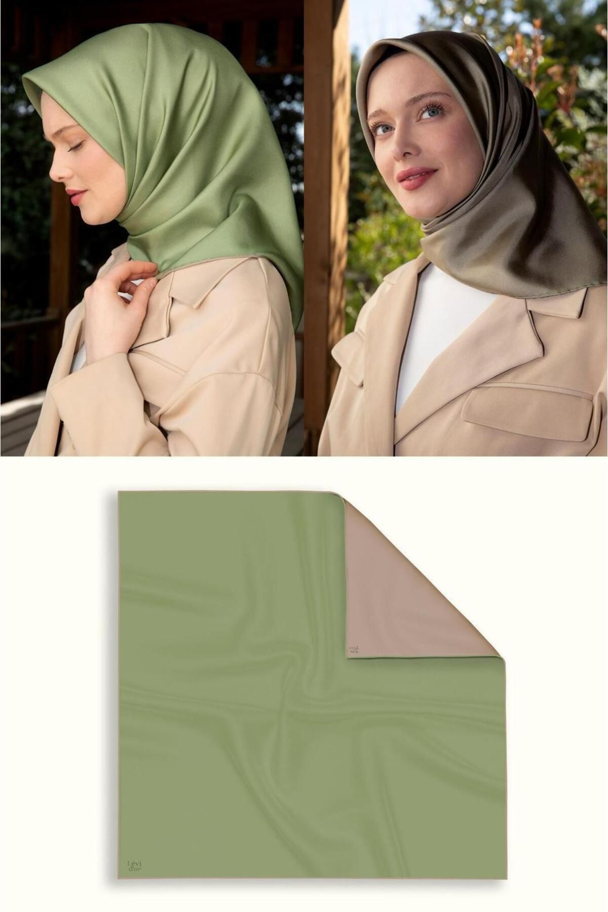 Elit Scarf Çift Taraflı Twill İpek Eşarp