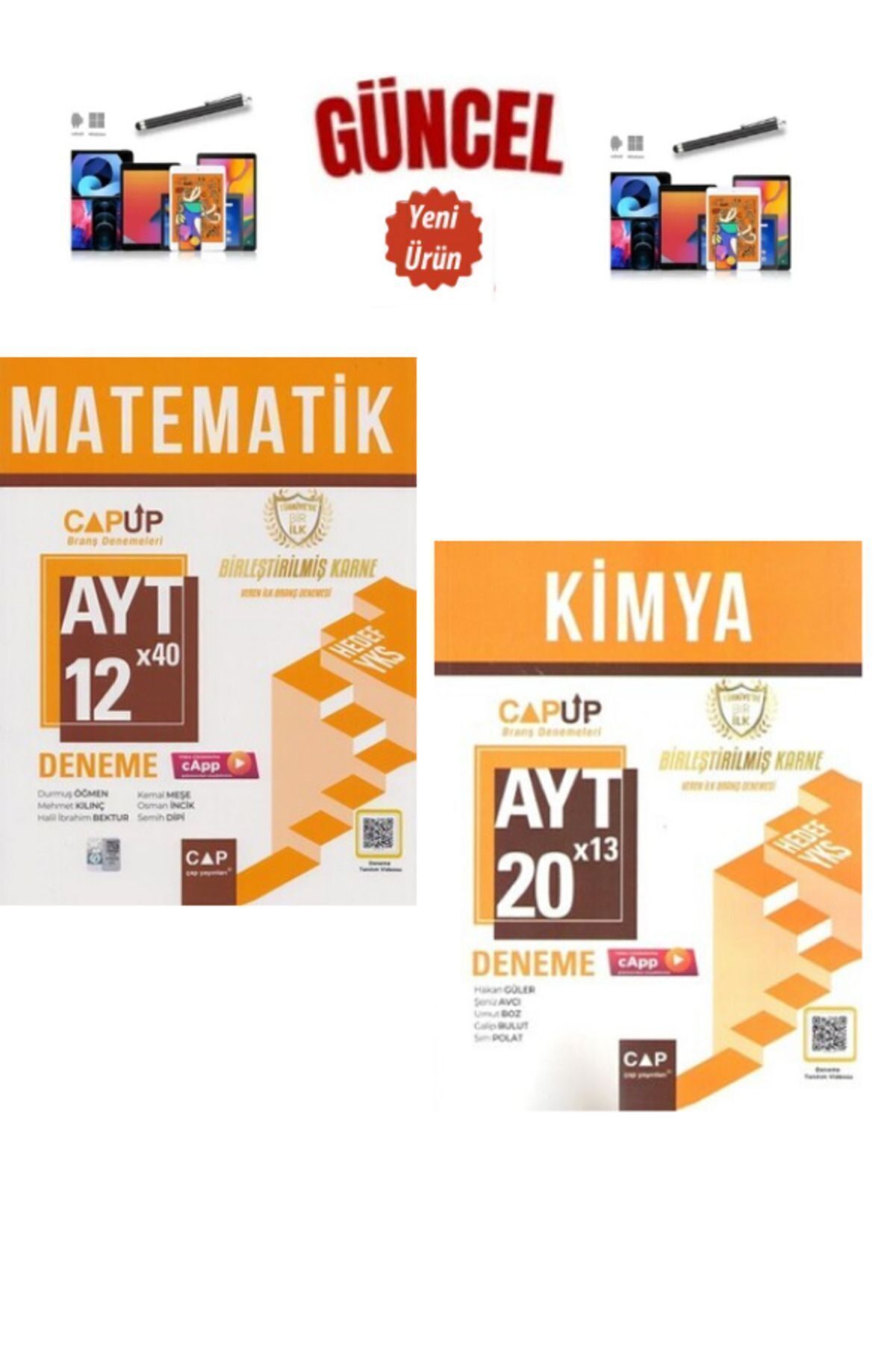 Ens Yayıncılık Çap Ayt Matematik-Kimya 32 Deneme Seti(740 Soru)+Dokunmatik Kalem