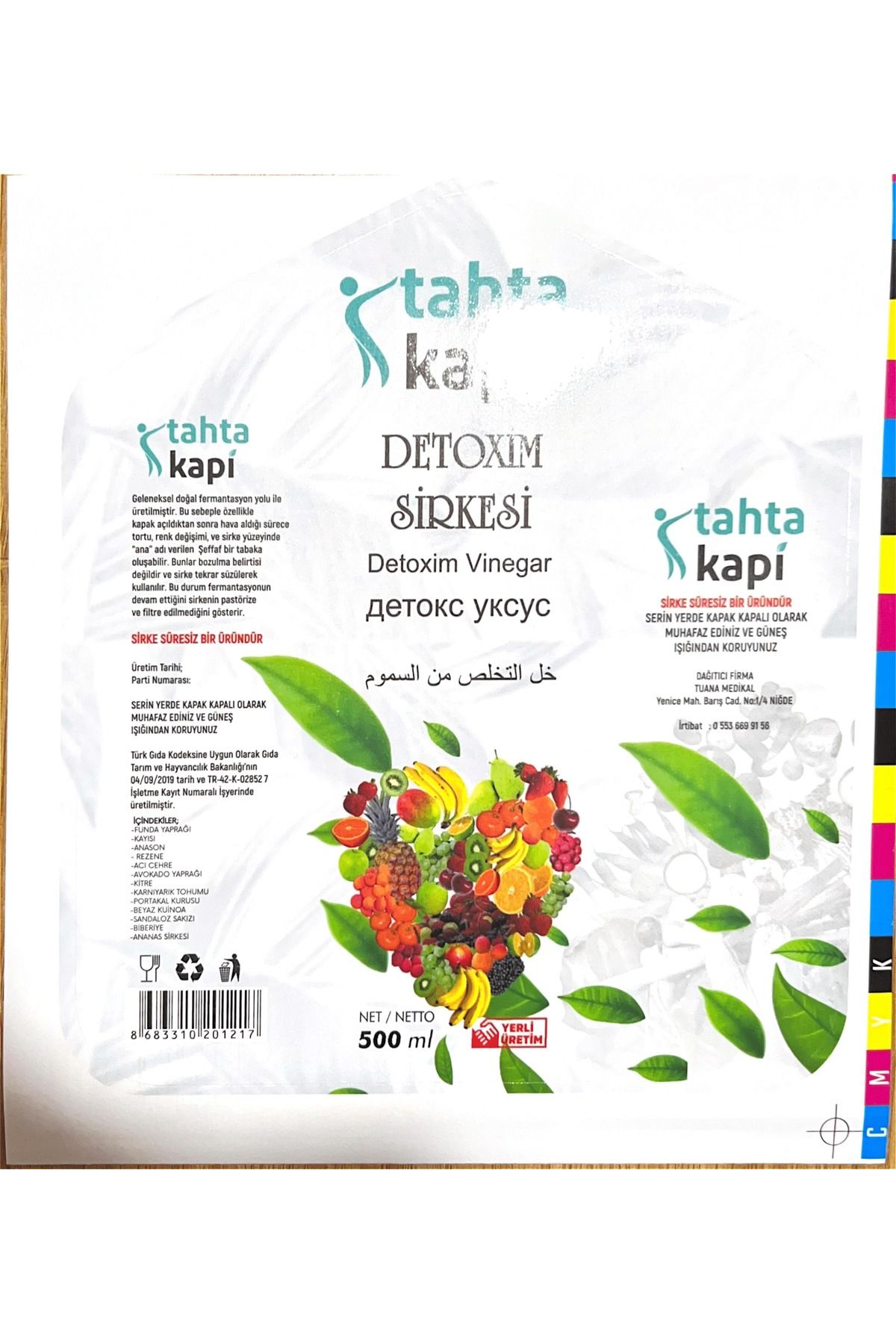 Tahtakapı Tahtakapı Detoxim Sirkesi 5 LT
