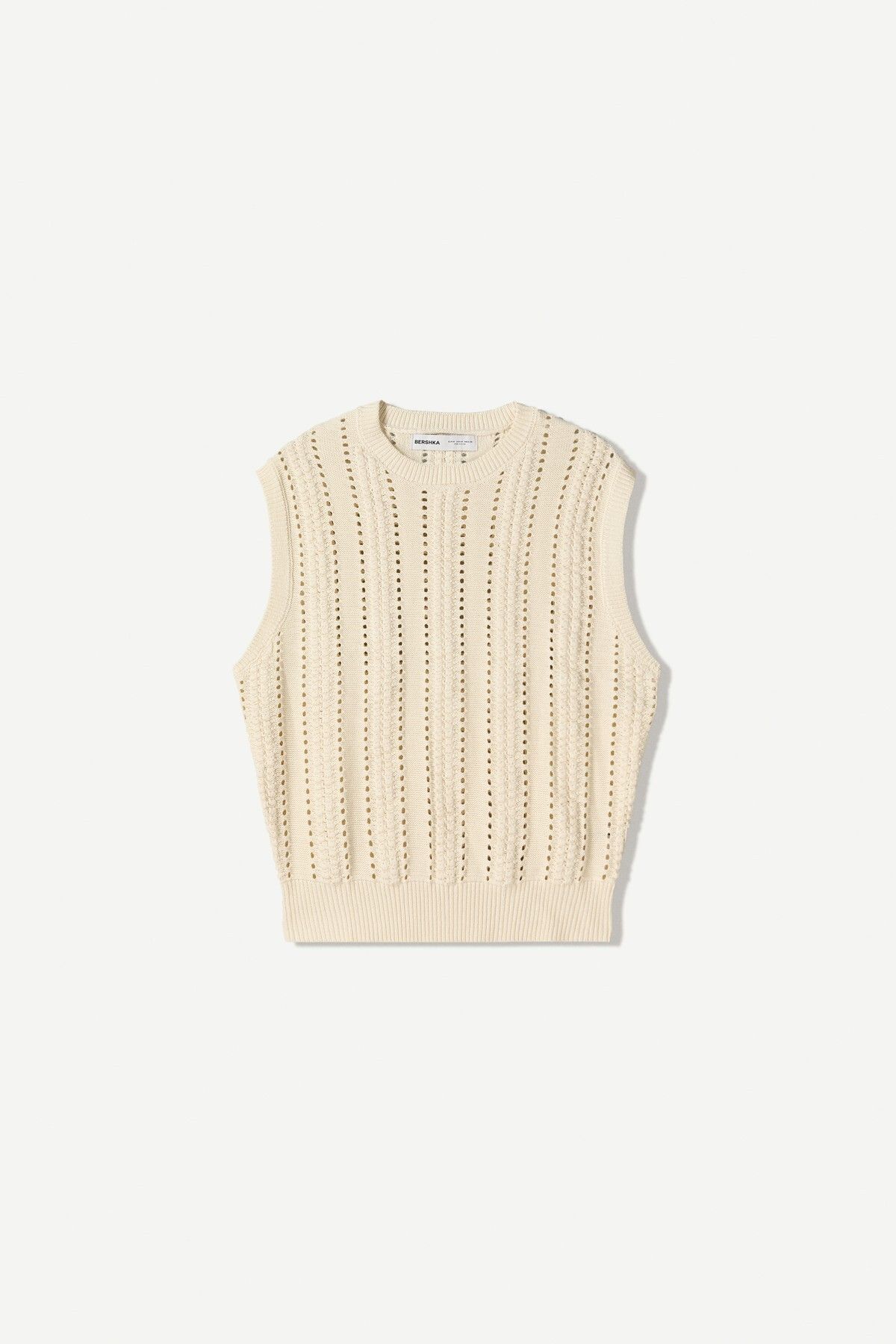 Bershka-Textured open knit vest 2