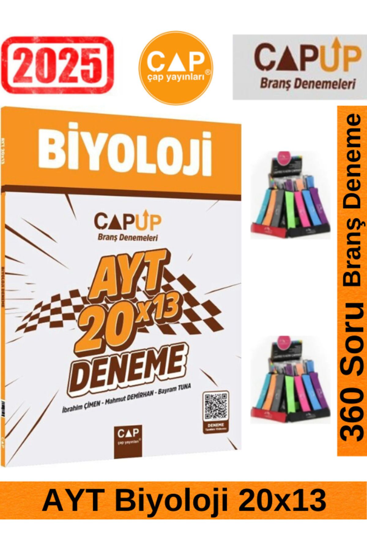 Ens Yayıncılık Çap 2025 AYT Biyoloji 20*13 Up Deneme+Lastikli Kalemlik