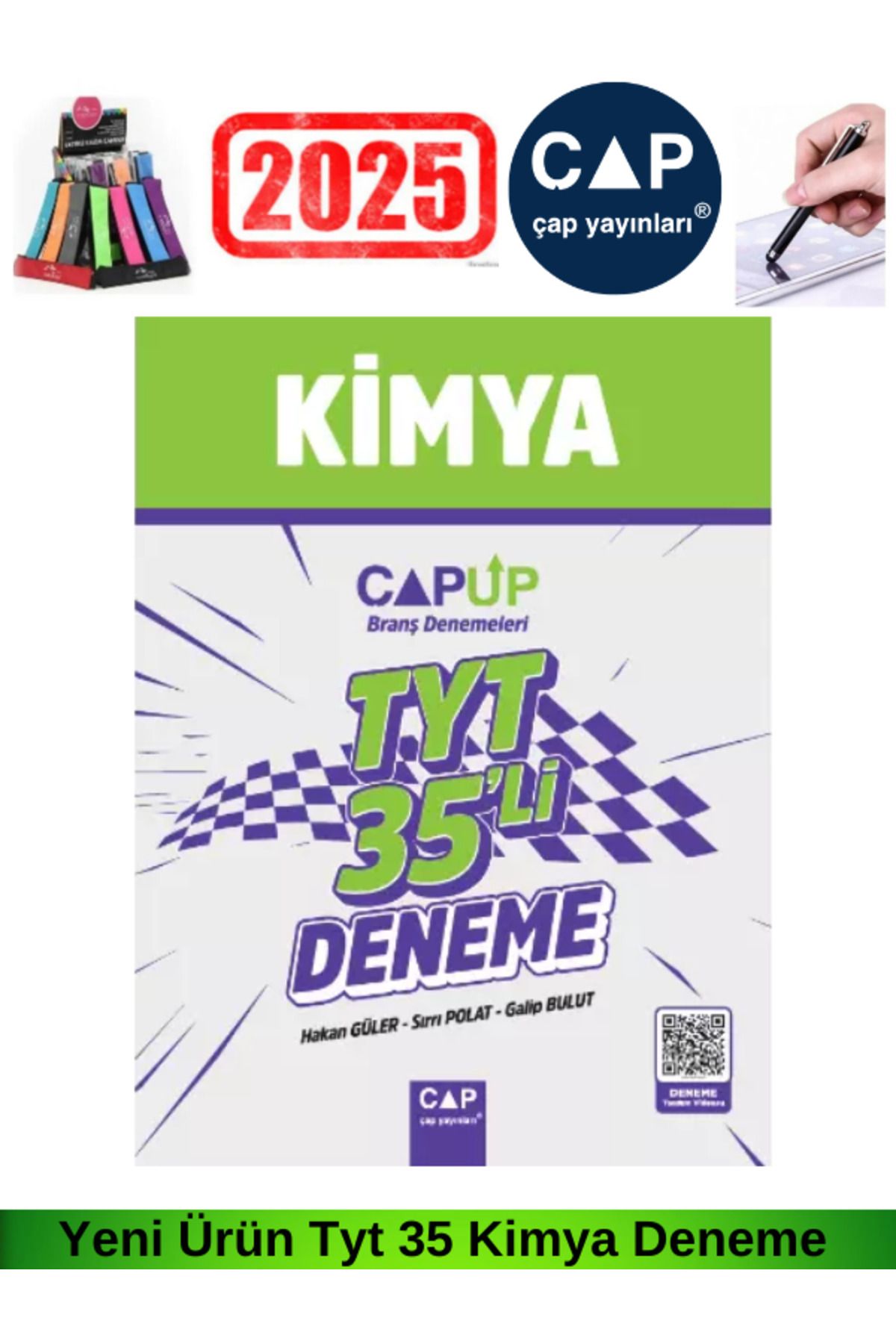 Ens Yayıncılık Çap Up 2025 Tyt Kimya35 Branş Denemesi+Android Kalem+Lastikli Kalemlik
