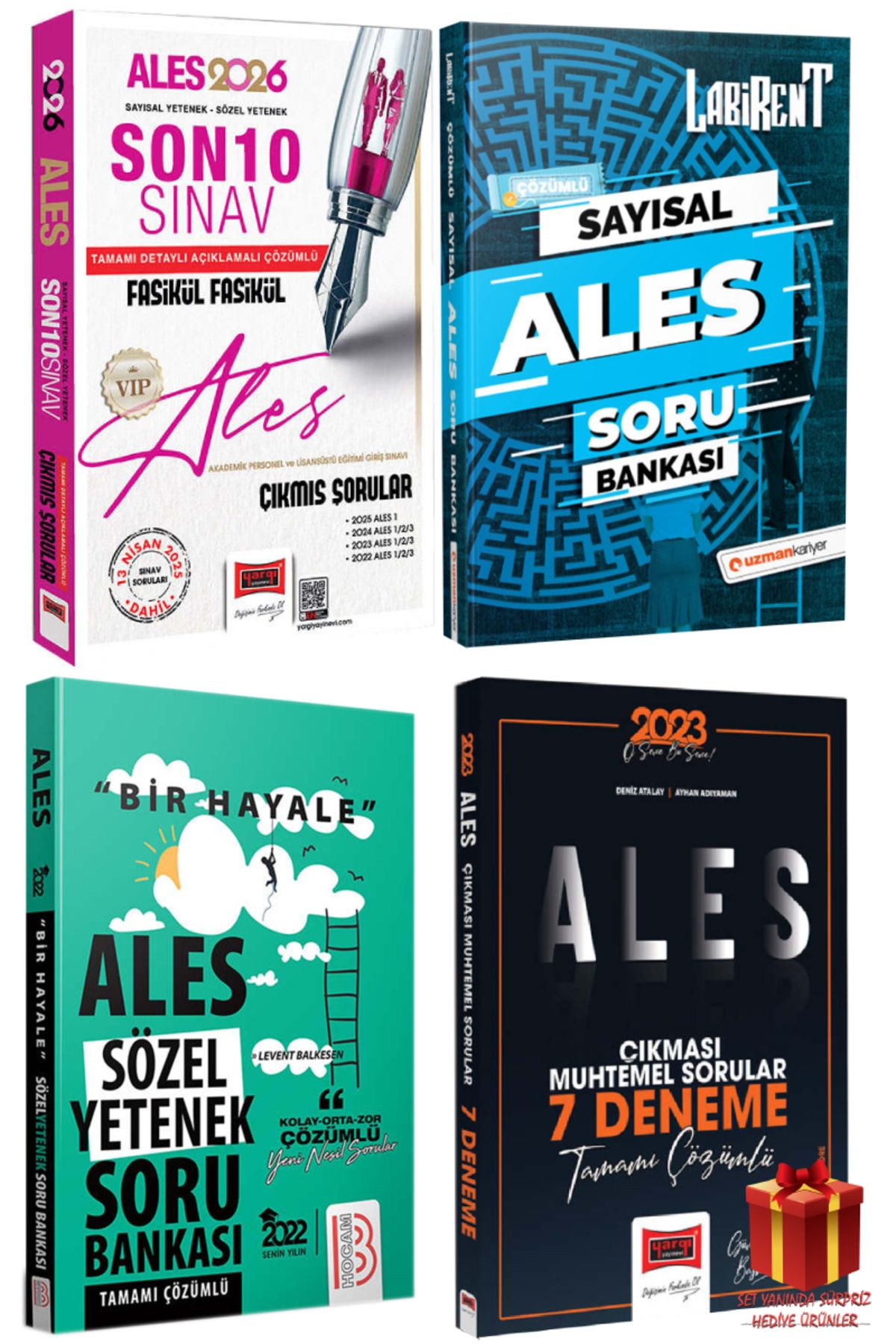 Yargı Yayınları 2026 Yargı Ales Son 10 Sınav Fasikül Fasikül+Ales Sayısal Soru Bankası+Ales Sözel SB+Ales Deneme