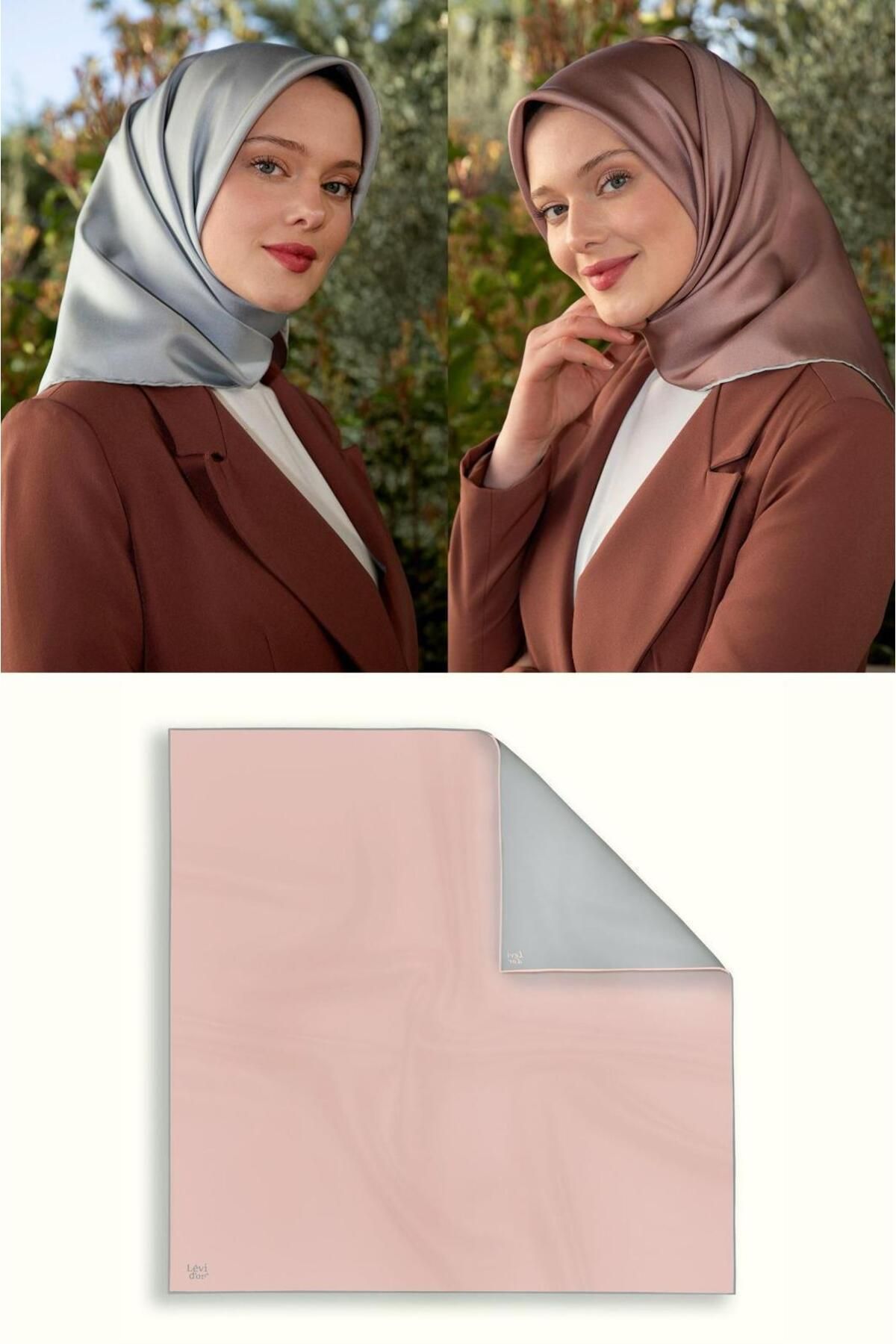 Elit Scarf Çift Taraflı Twill İpek Eşarp