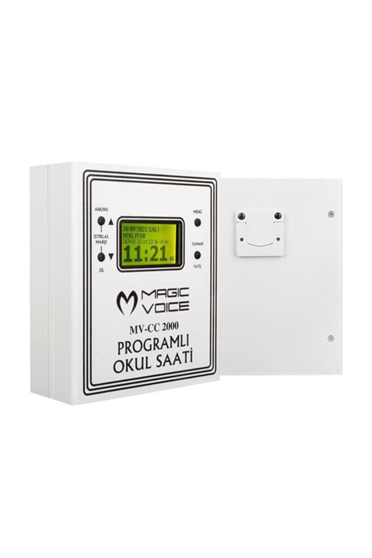 robotrend Magicvoice Mv-cc2000 Usb Duvar Tipi Programlı 20 Adet Mp3 Formatı Zil / Istiklal Marşlı Akıllı Diji