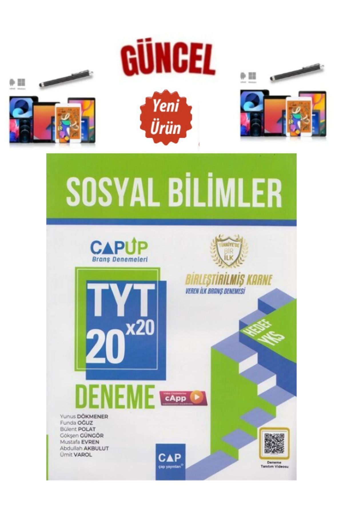 Ens Yayıncılık Çap Güncel 2024-2025 TYT Sosyal Bilimler 20 x 20 Deneme+Kalem