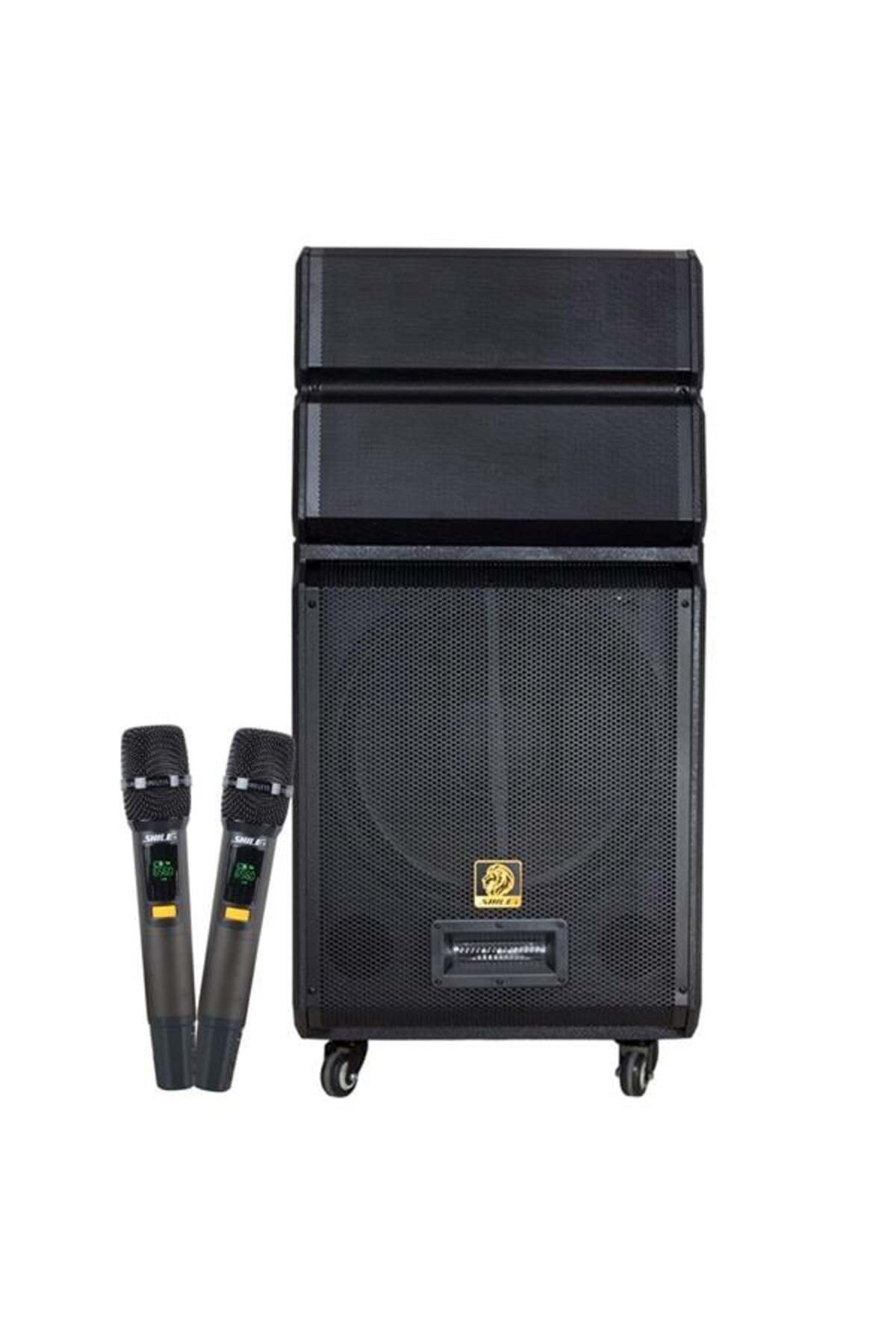 robotrend Shile Sl-1612B İki El Mikrofonlu-Kumandalı Usb/Sd/Bt/Fm Taşınabilir Hoparlör