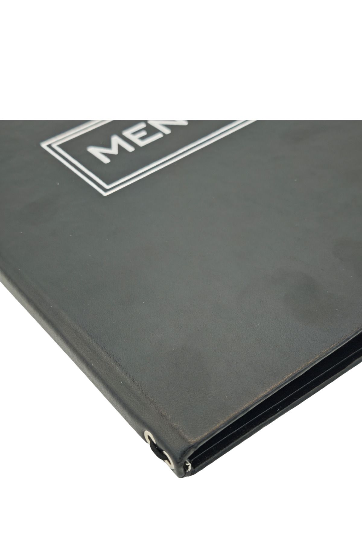 ankara menü-A4 Thermo Leather Menu Container, Embossed Printed (Elastic - Snap-On - Drawstring) 2