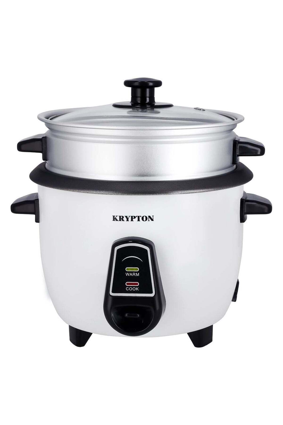 KRYPTON-Electric Rice Cooker 3 In 1 Functions, Non-stick Inner Pot Automatic Shut Off 1 L 400 W 1