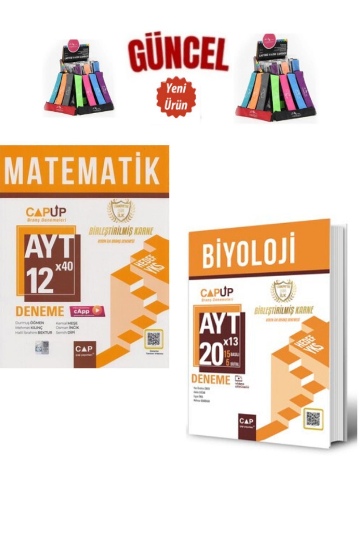 Ens Yayıncılık Çap Ayt Matematik-Biyoloji 32 Deneme Seti(740 Soru)+Cambridge Kalemlik