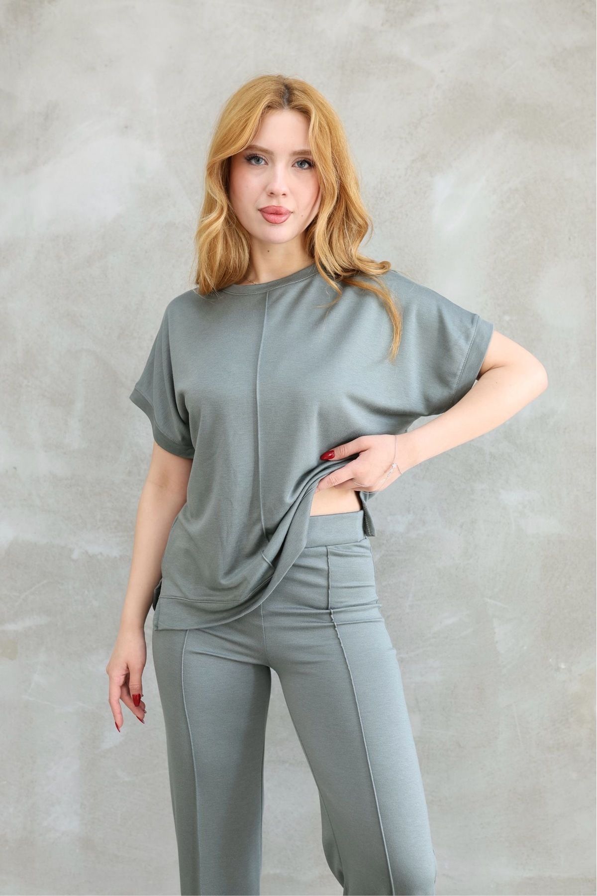 ANKA BOUTIQUE Modal kısa kol eşofman takımı