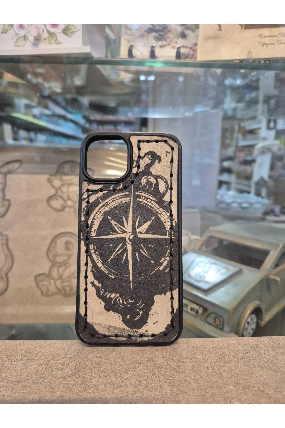 ElSanatlarıAtölyesi Pusula Iphone13 Telefon Kılıfı