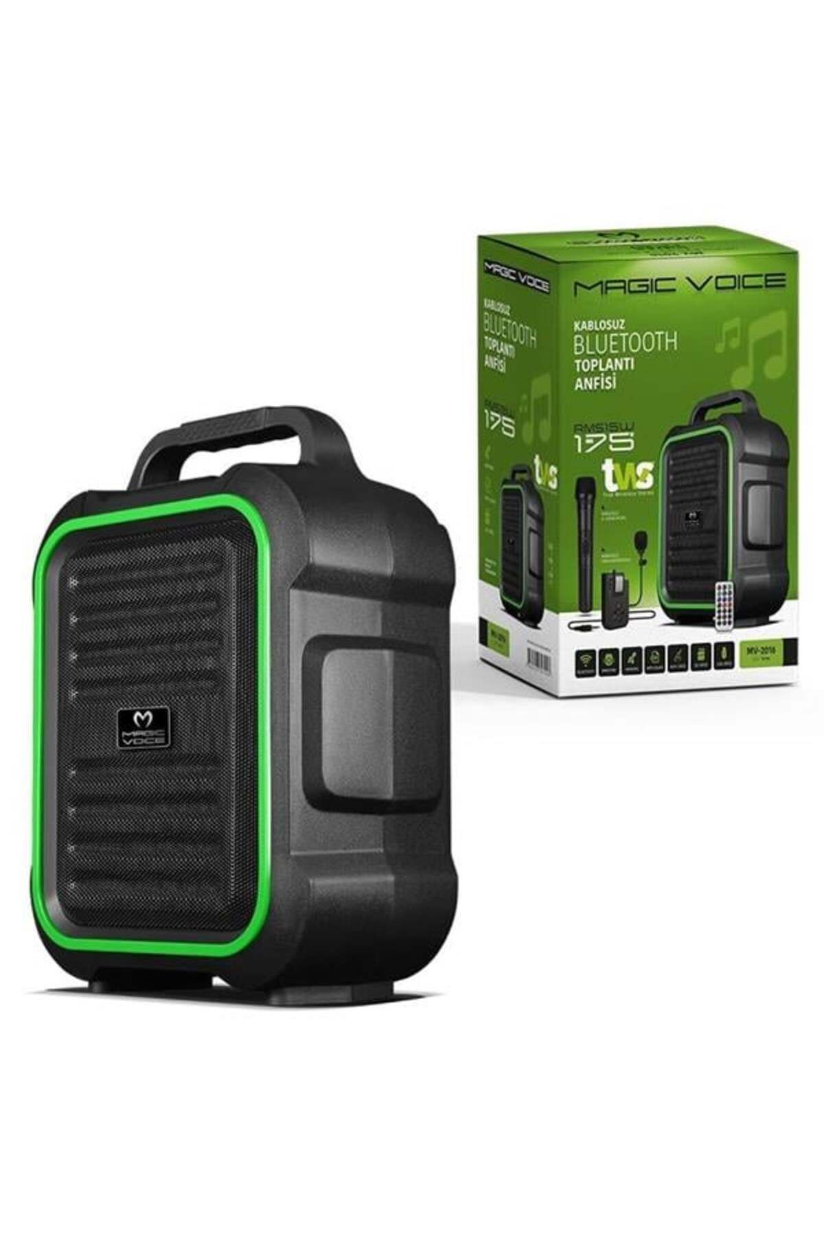 robotrend Magicvoice Mv-2016 Usb-sd-bt 1 El 1 Yaka Mikrofonlu 175w Taşınabilir Şarjlı Hoparlör Anfi