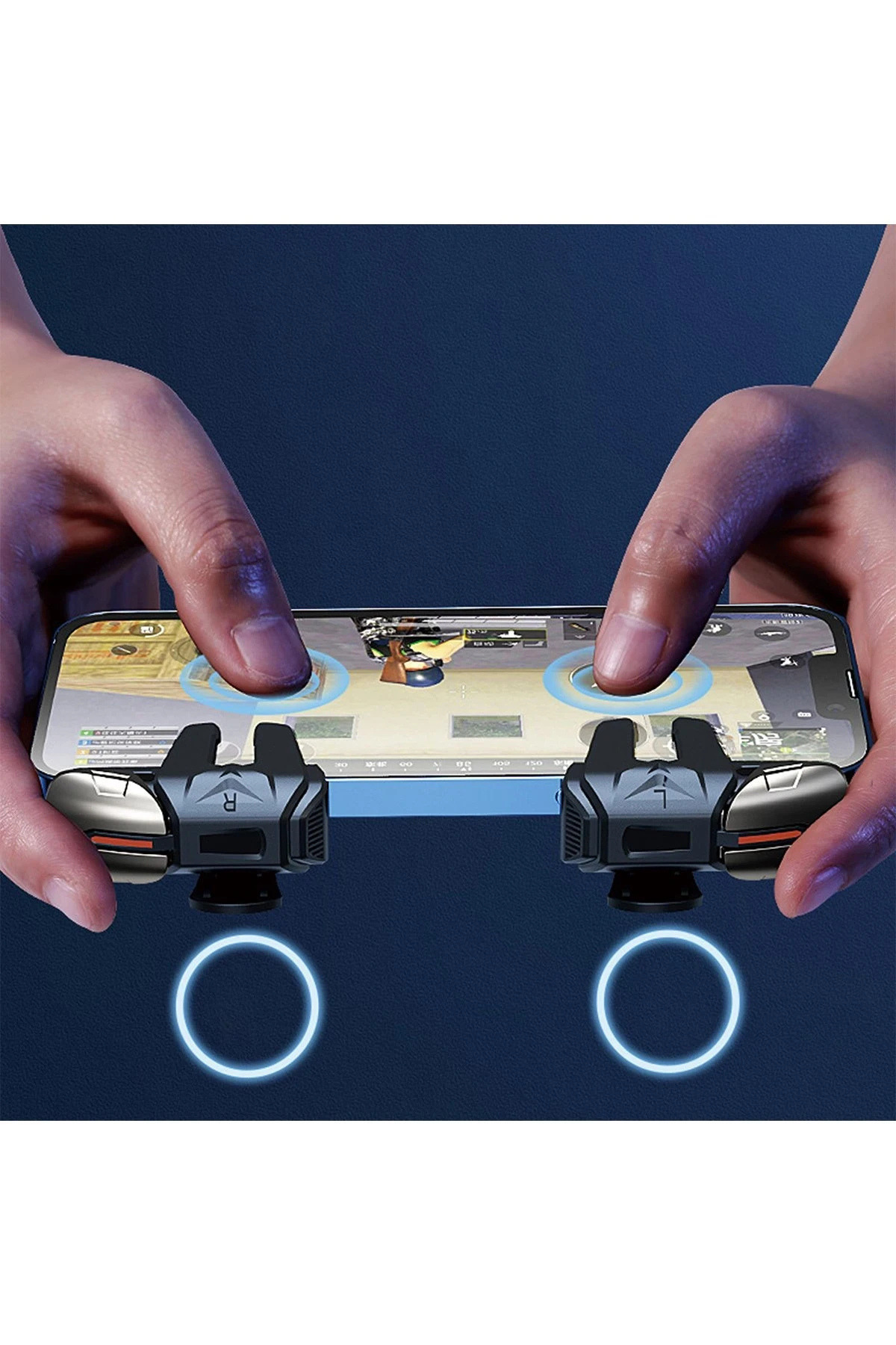 GHK TECH-Fps Pubg Engagement and Trigger Key Professional Mobile Game Console 3.4-7 Inch Compatible 3