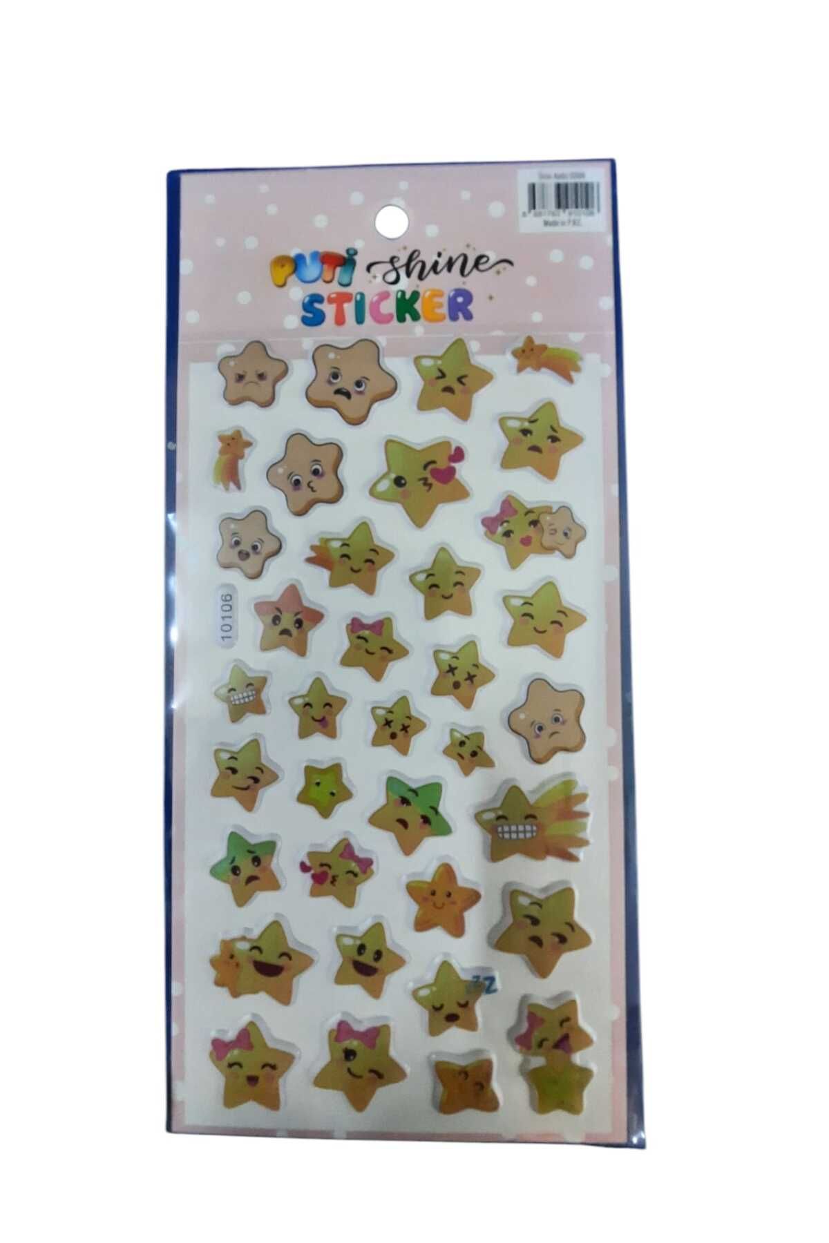 Puti PUTİ SHINE STICKER - YILDIZ GÜLEN YÜZLER 2 10106