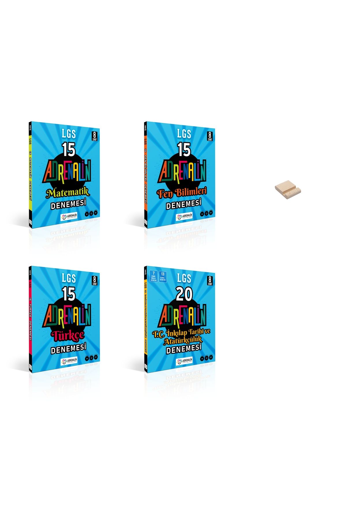 Adrenalin Yayınları LGS 8. Sınıf Matematik Fen Türkçe ve İnkılap 4lü Branş Denemeleri