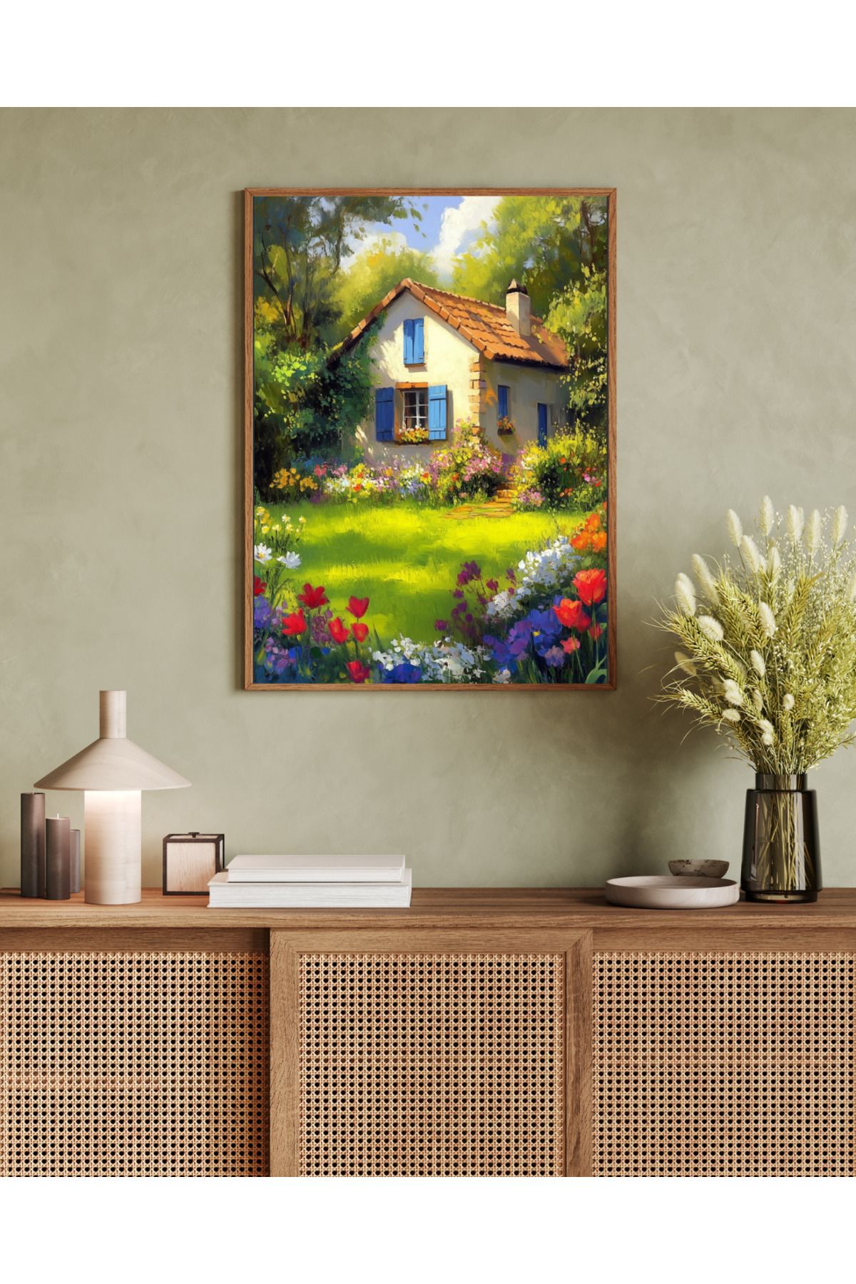 woodhomeworks tek parça salon ofis dekor tablo