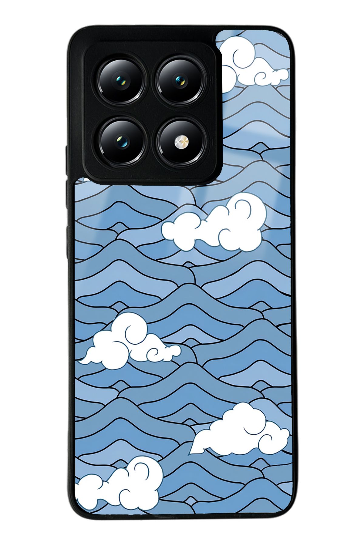 Spoyi Xiaomi Mi 14T Sea Cloud Tasarımlı Glossy Telefon Kılıfı