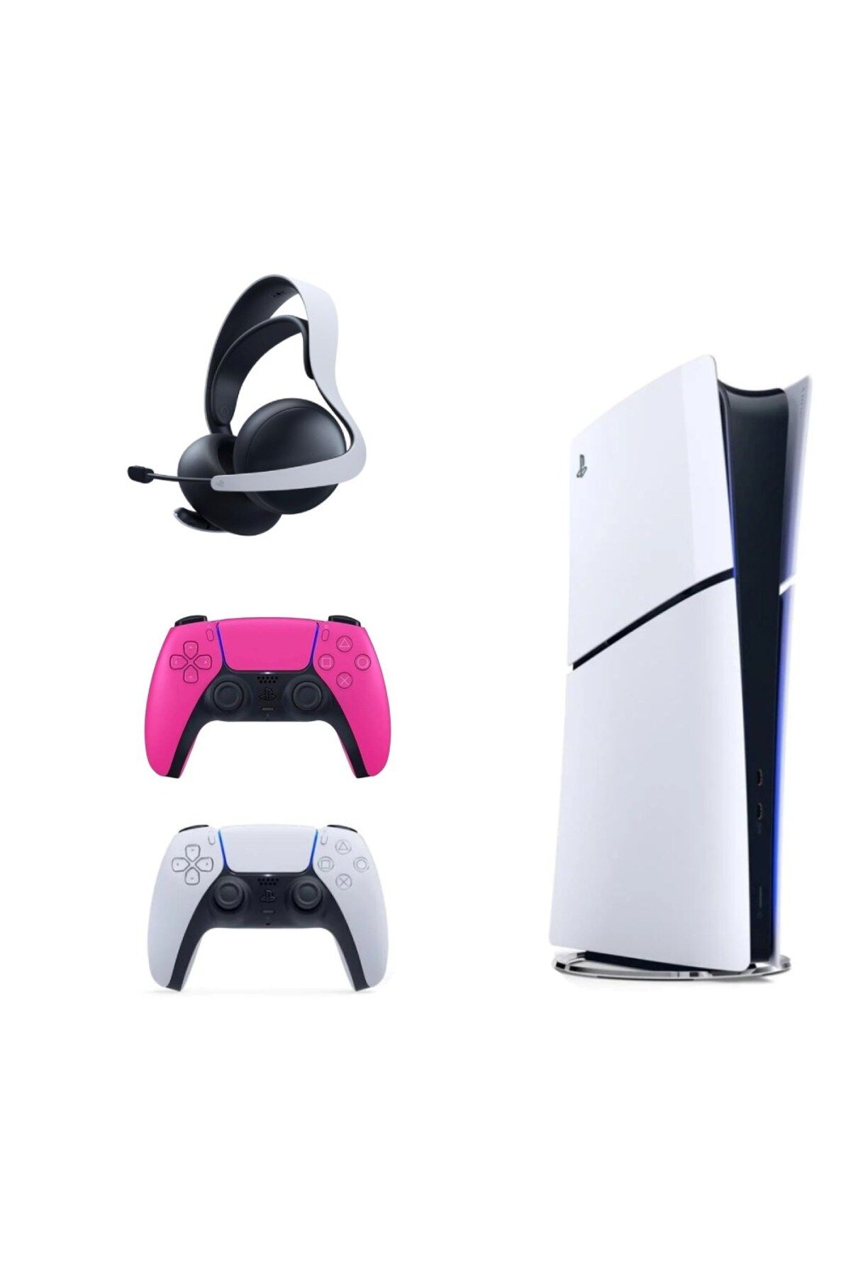 Sony Playstation 5 Slim İthalatçı Garantili + 2. Pembe Dualsense + Pulse 3D Kablosuz Kulaklık