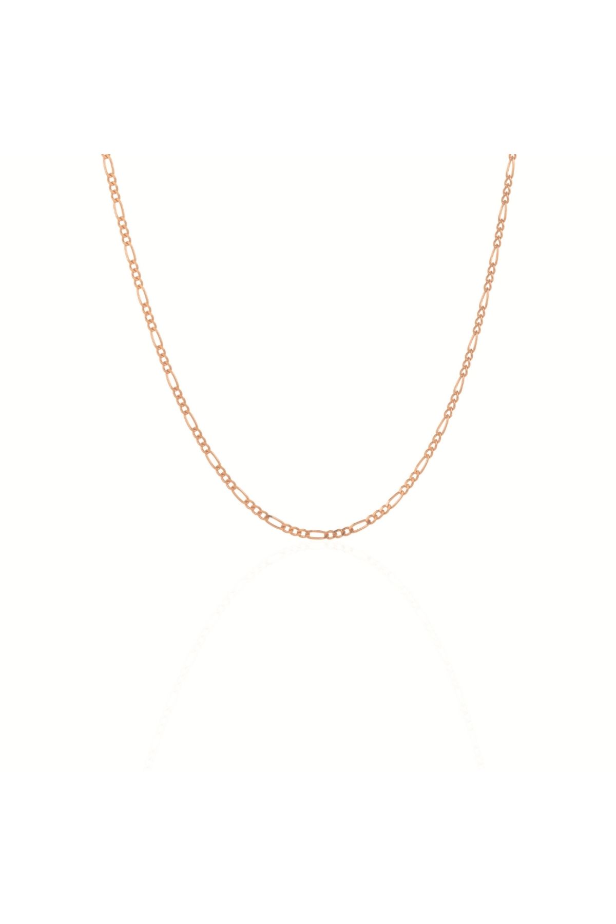Klart Jewellery Figaro zincir Gümüş Kolye 925 Ayar Gümüş Kolye