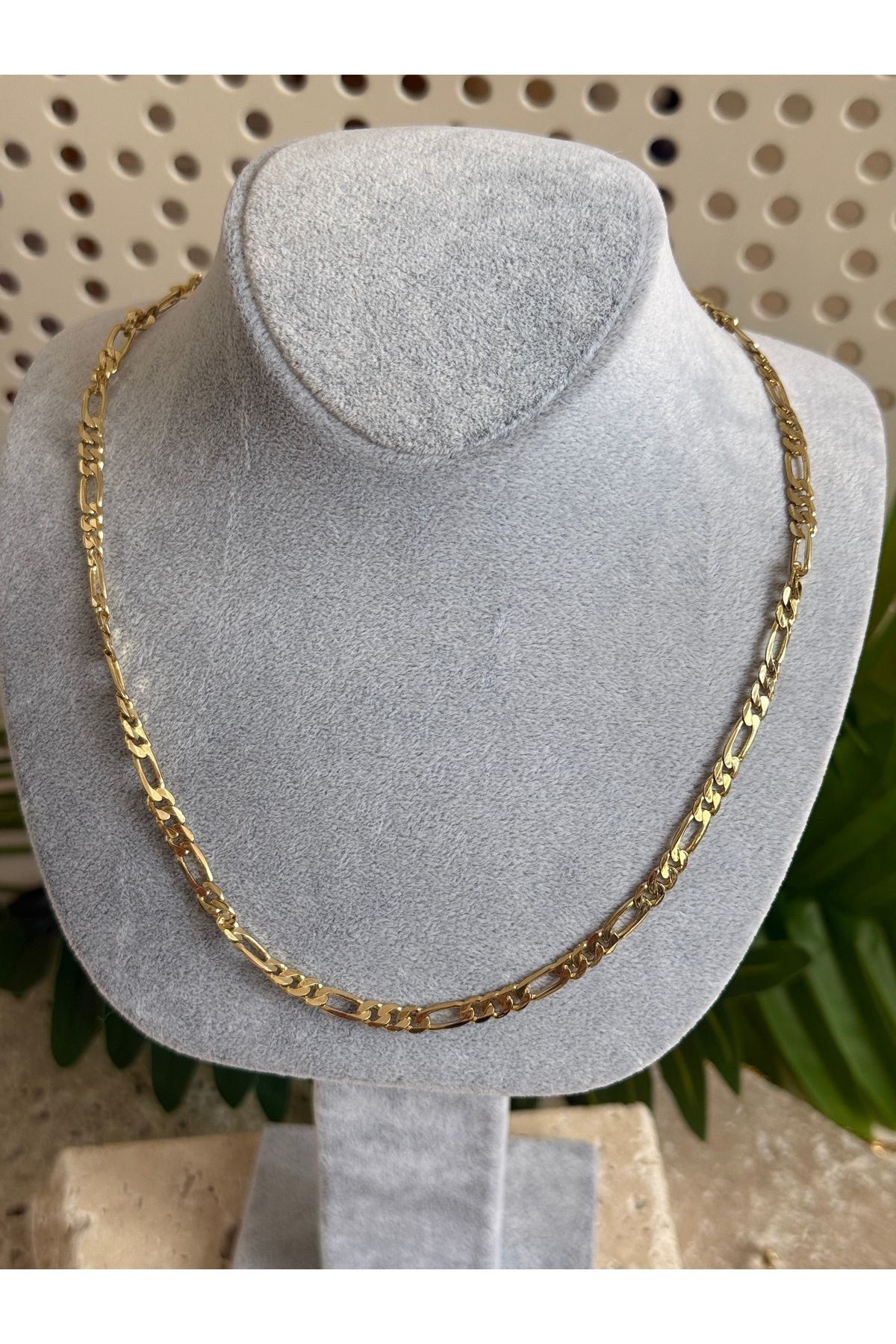 DKY Collection XP Gold Kalın Zincir Kolye 45 cm