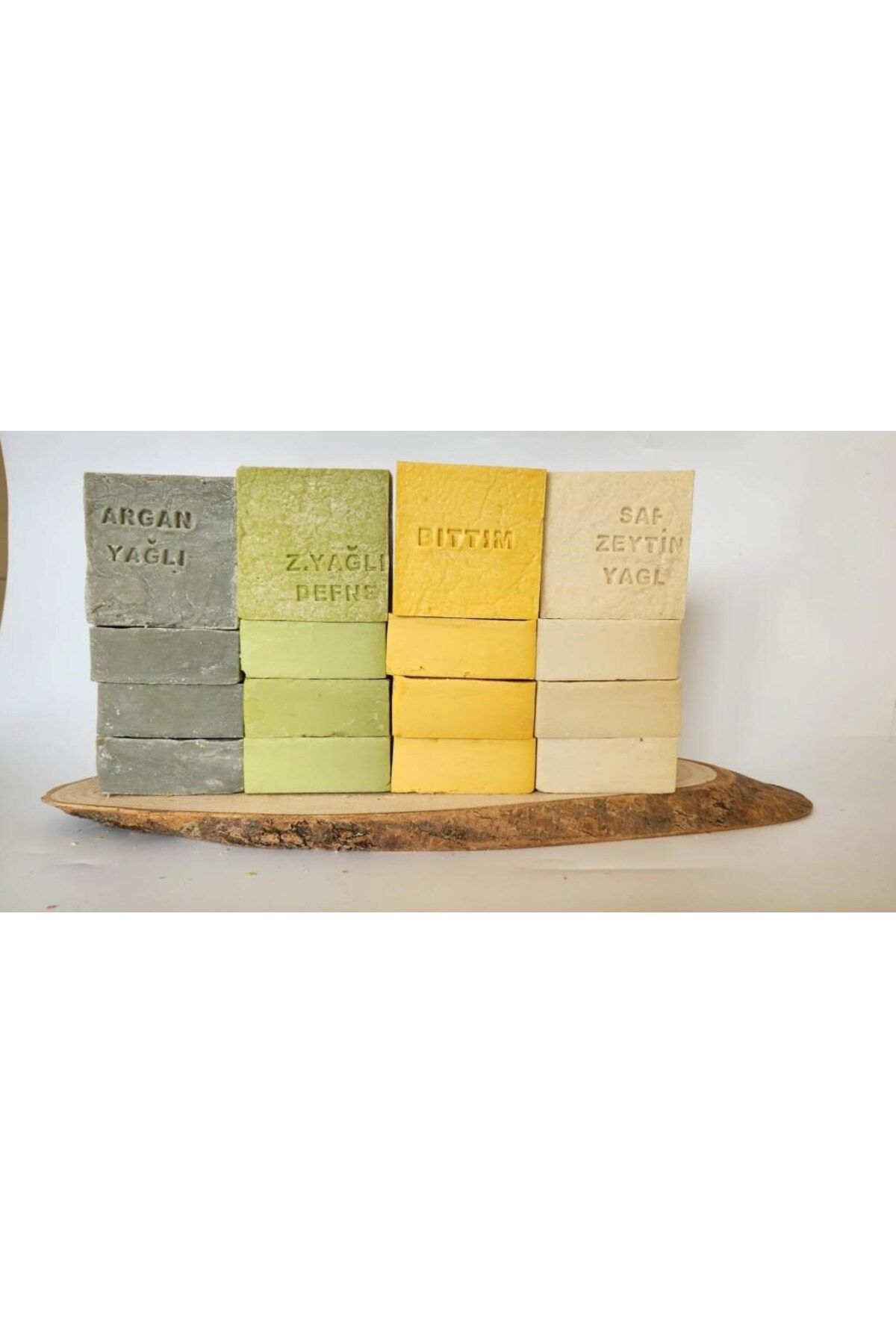 Tunastore Doğal Üretim Sabunu Karışık (Argan-Defne-Bıttım-Saf Zeytinyağlı)16 lı Set