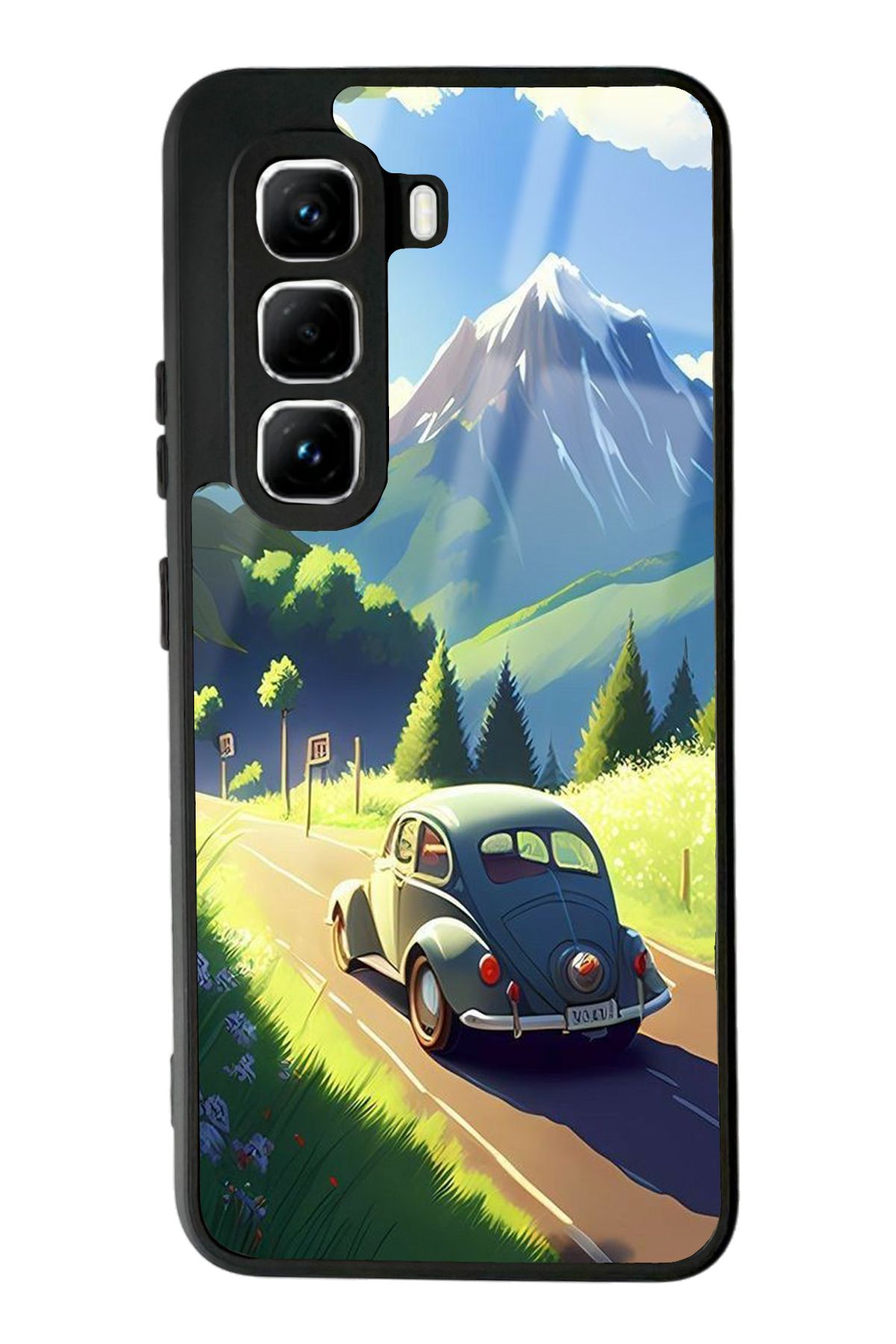 Spoyi İnfinix Hot 50 Pro Tosbaha Tasarımlı Glossy Telefon Kılıfı