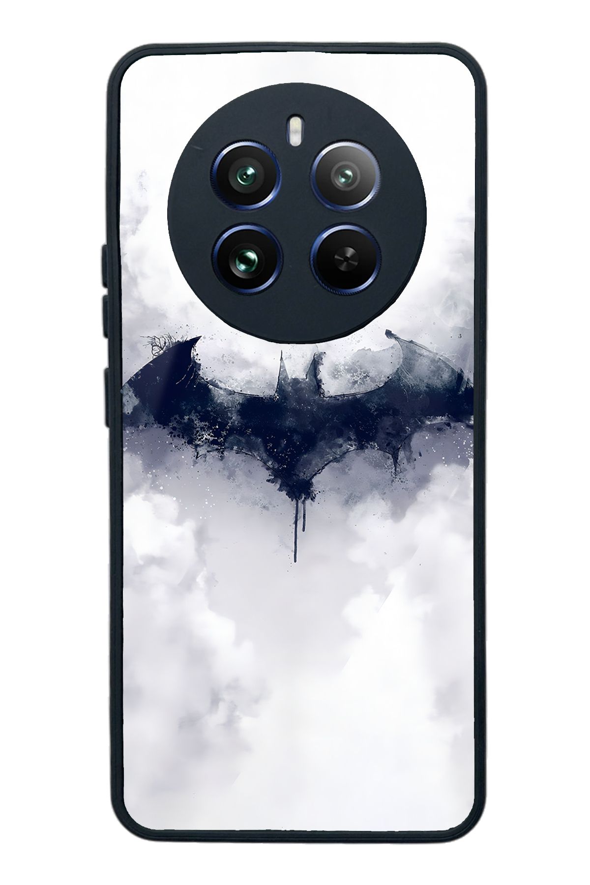 Spoyi Oppo Realme 12 Pro Beyaz Batman Tasarımlı Glossy Telefon Kılıfı